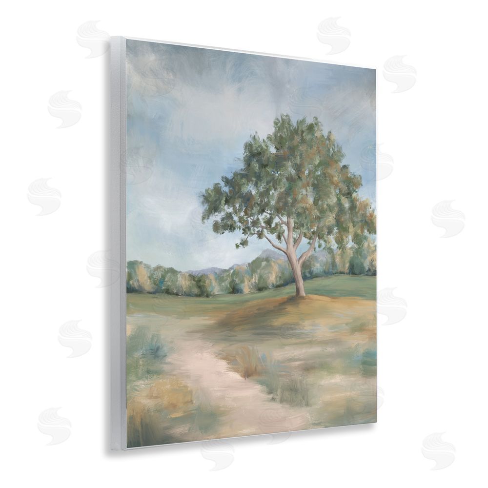 Leah Noel Art Countryside Tree Scenery Wooden Wall Plaque Art Print