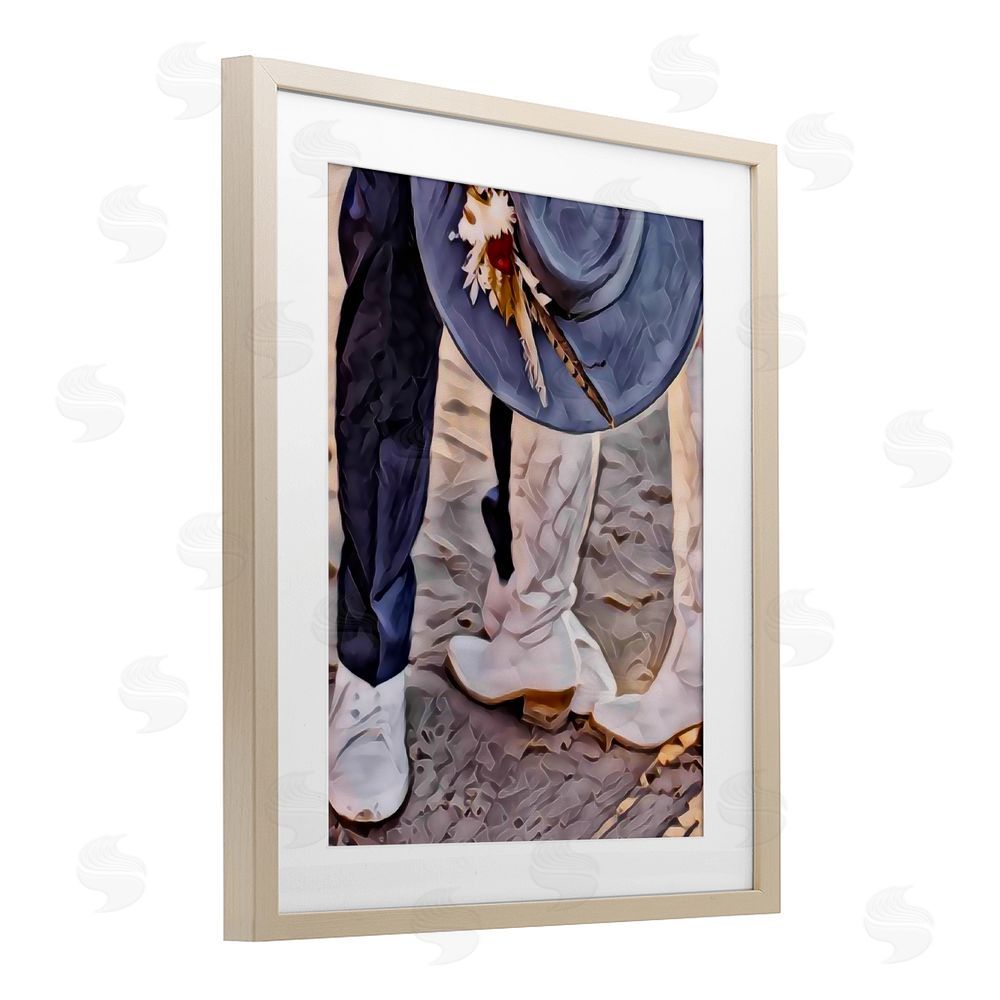 Jesse Keith Elope In The Desert Brown Framed Print Under Glass Wall Art