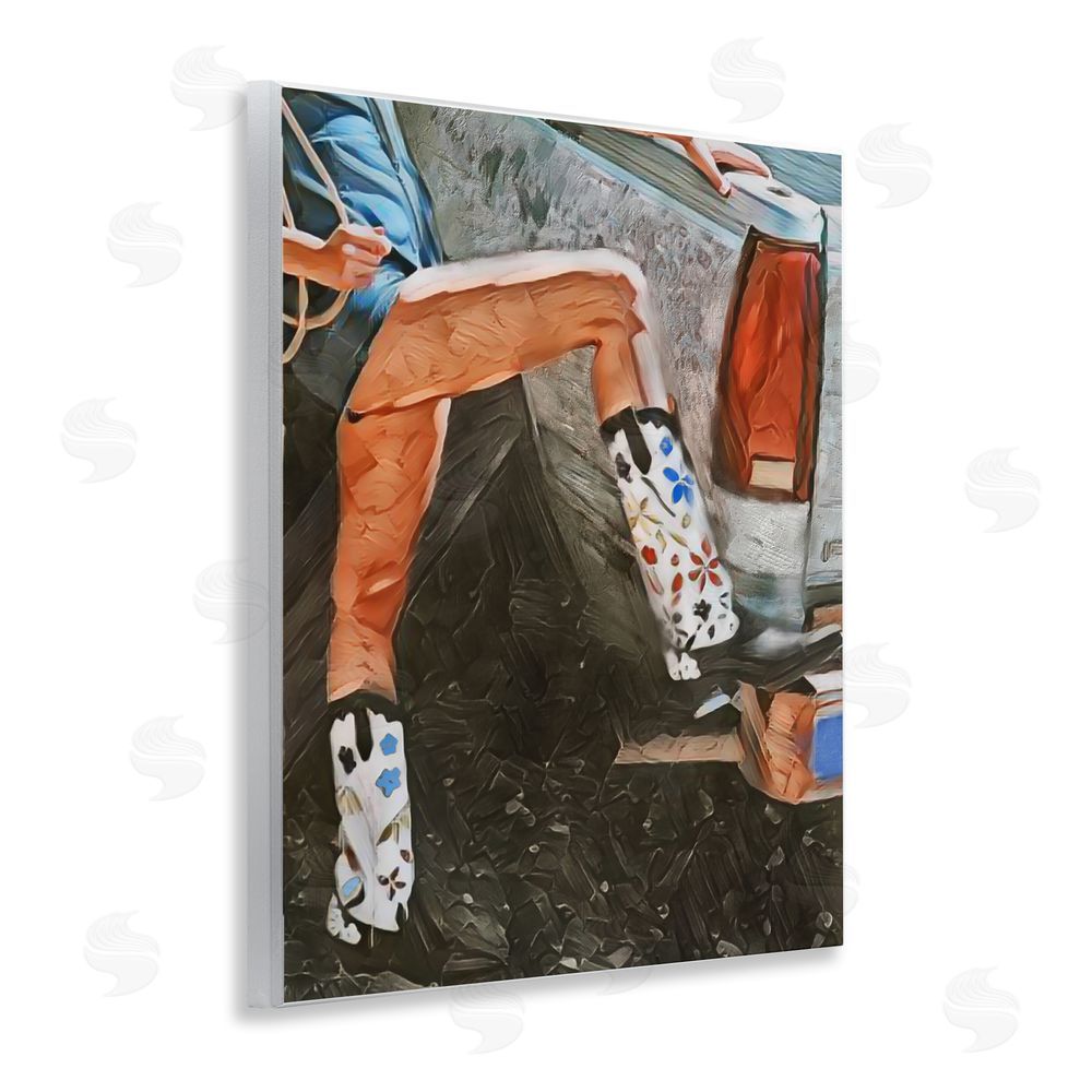 Jesse Keith Round Up Cowgirl Boots Wooden Wall Plaque Art Print