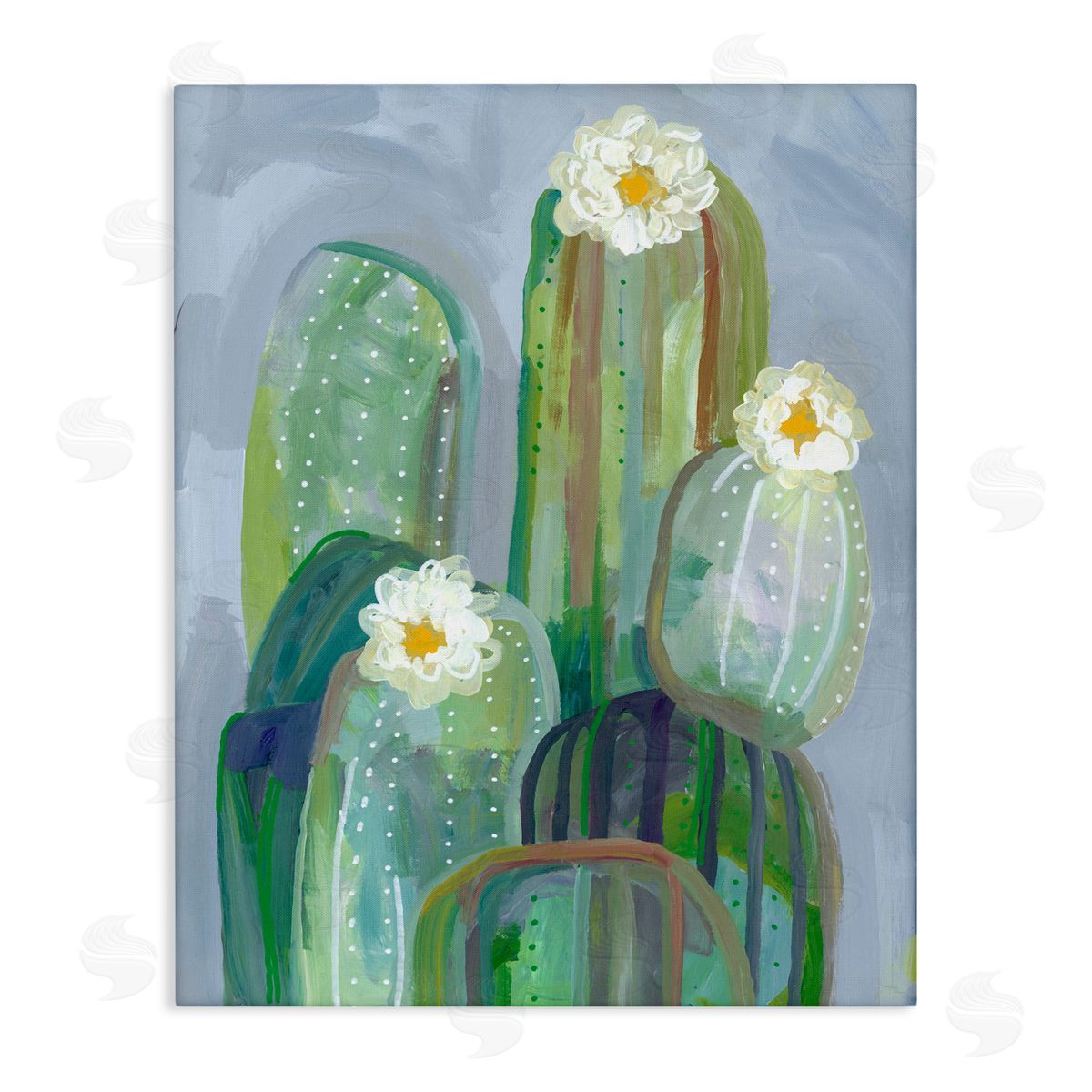 Ashley Davis Desert Day Dream Cactus Stretched Canvas Wall Art Print