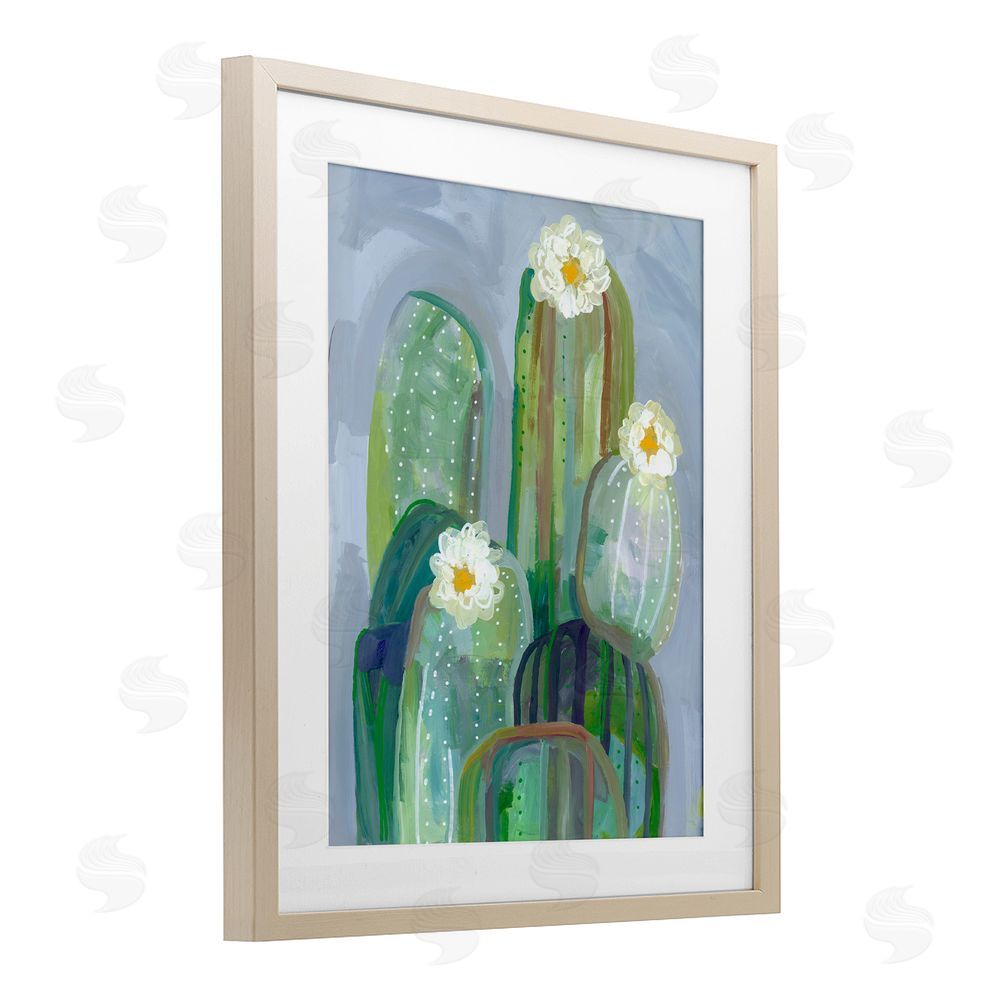 Ashley Davis Desert Day Dream Cactus Brown Framed Print Under Glass Wall Art