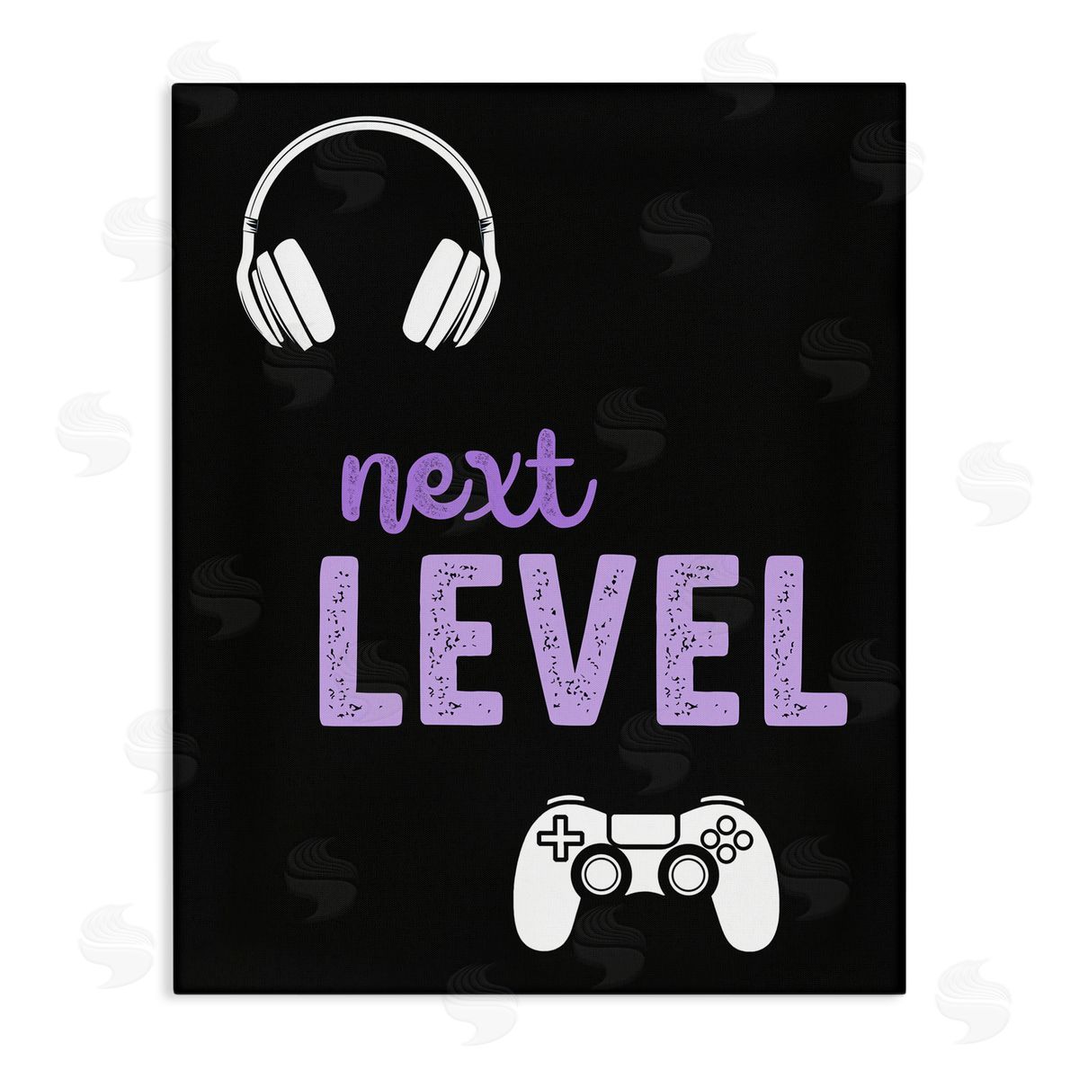 Christine Simpson Art Next Level Headset & Controller Stretched Canvas Wall Art Print