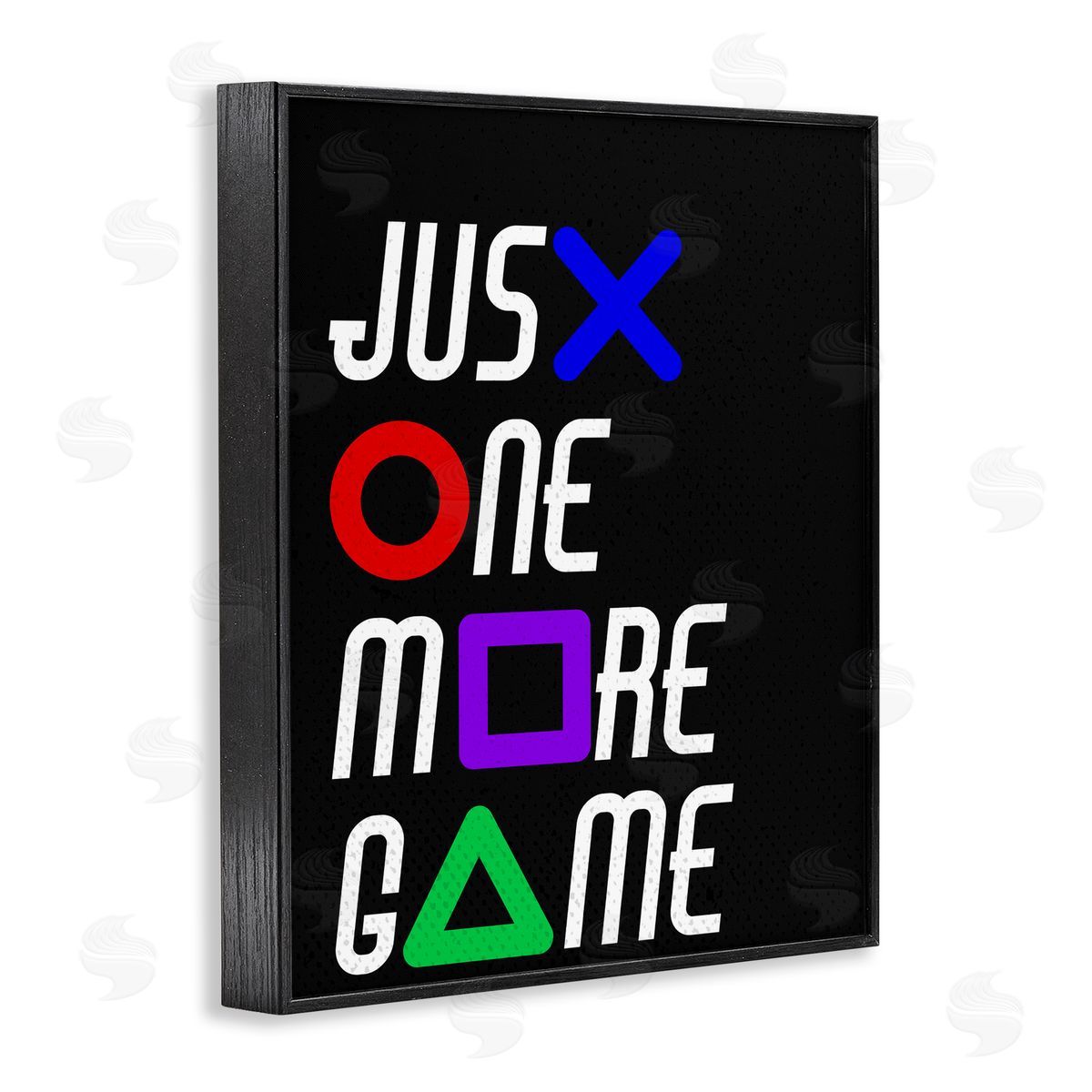 Kim Allen One More Game with Symbols Black Framed Giclee Print Wall Art