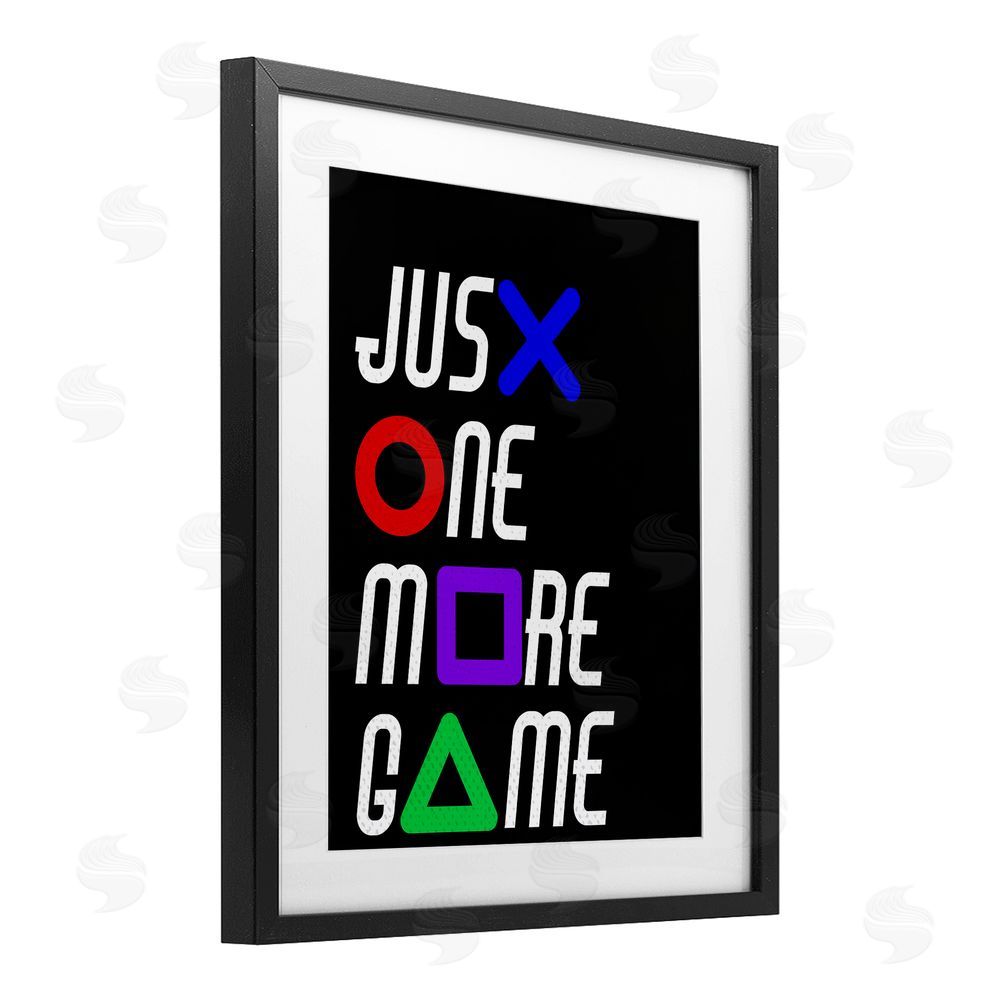 Kim Allen One More Game with Symbols Black Framed Print Under Glass Wall Art