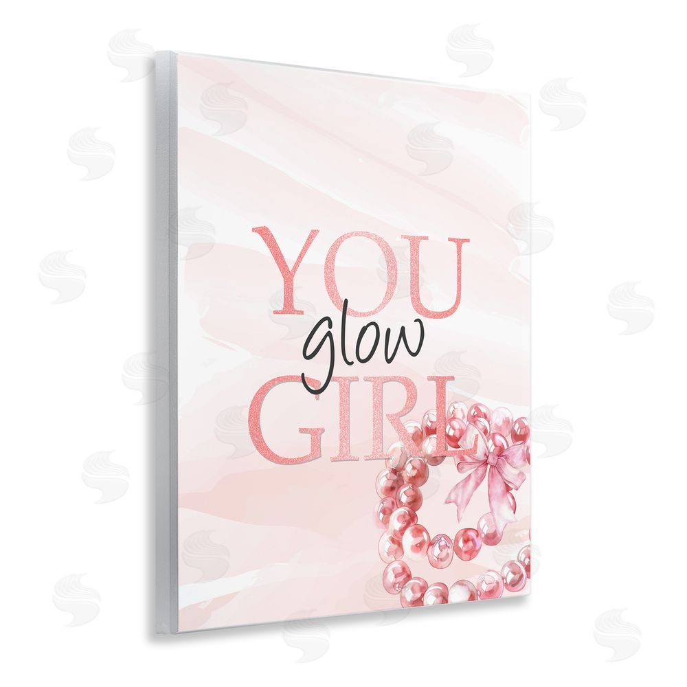 Kim Allen You Glow Girl Feminine Wooden Wall Plaque Art Print