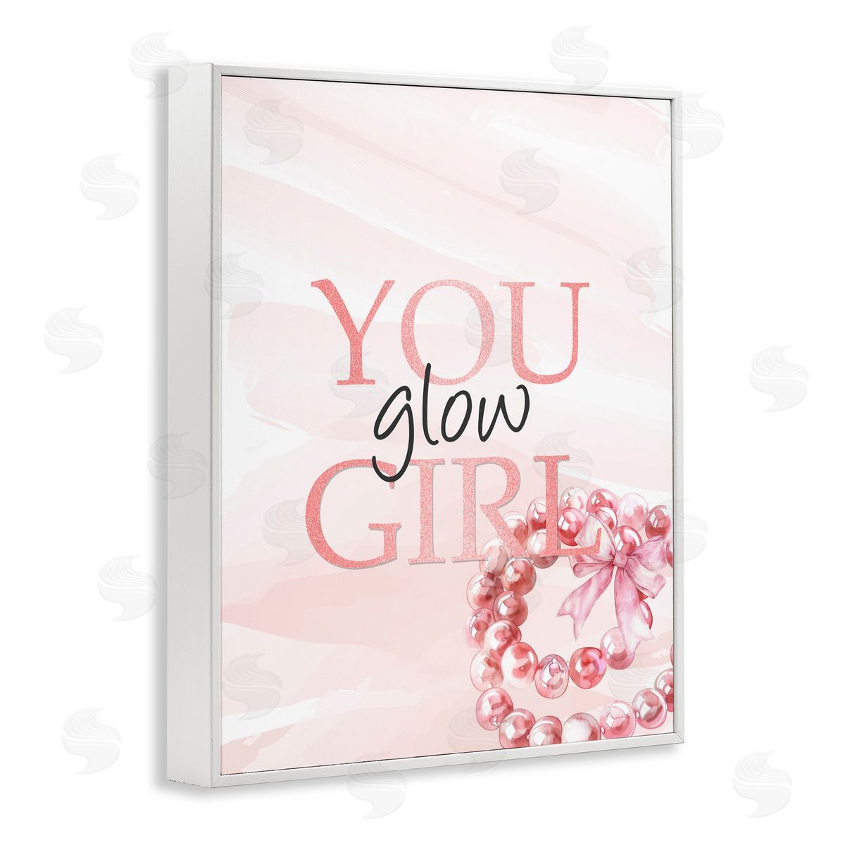 Kim Allen You Glow Girl Feminine White Framed Giclee Print Wall Art