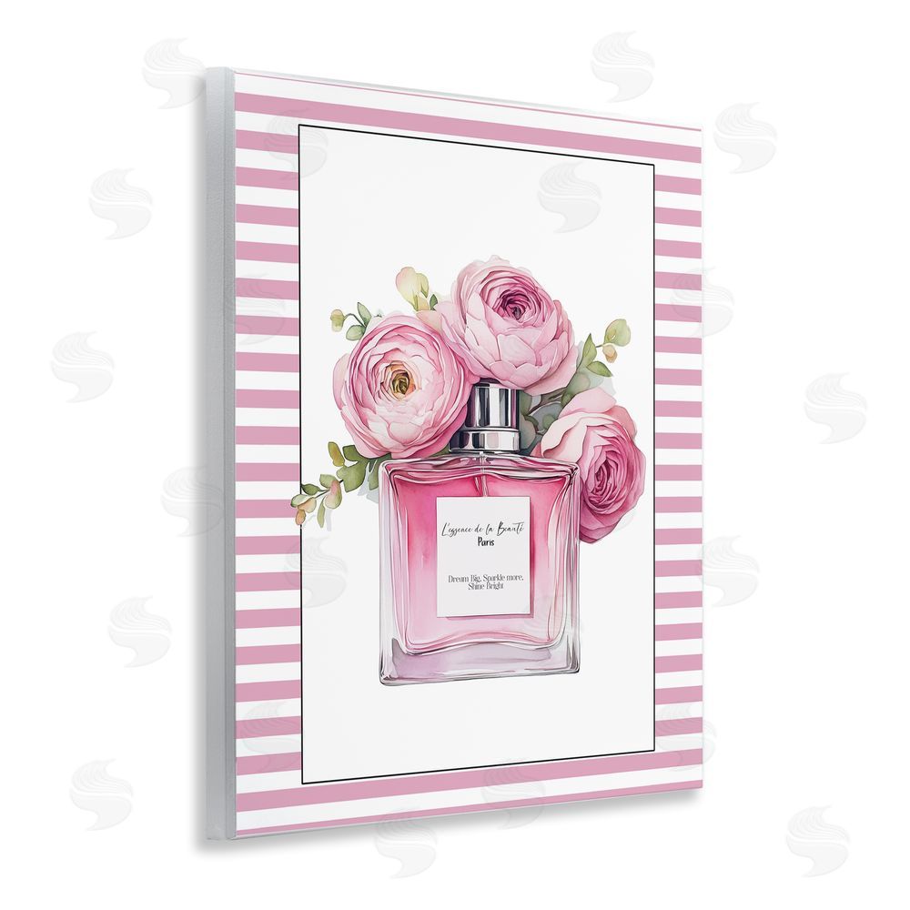 Christine Simpson Art Rosy Pink Perfume Bouquet Wooden Wall Plaque Art Print