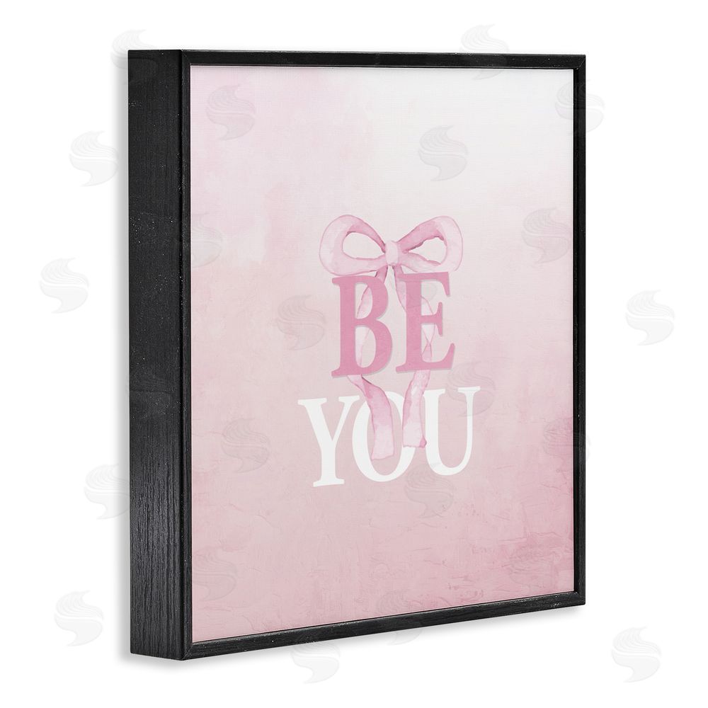 Kim Allen Feminine Be You Pastel Black Framed Giclee Print Wall Art