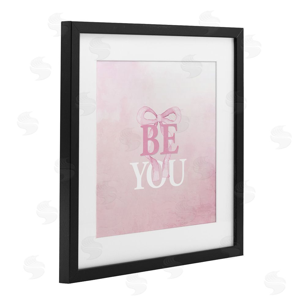 Kim Allen Feminine Be You Pastel Black Framed Print Under Glass Wall Art