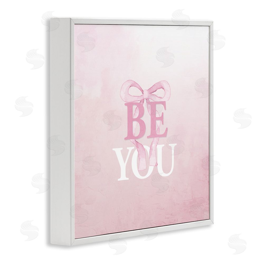 Kim Allen Feminine Be You Pastel White Framed Giclee Print Wall Art