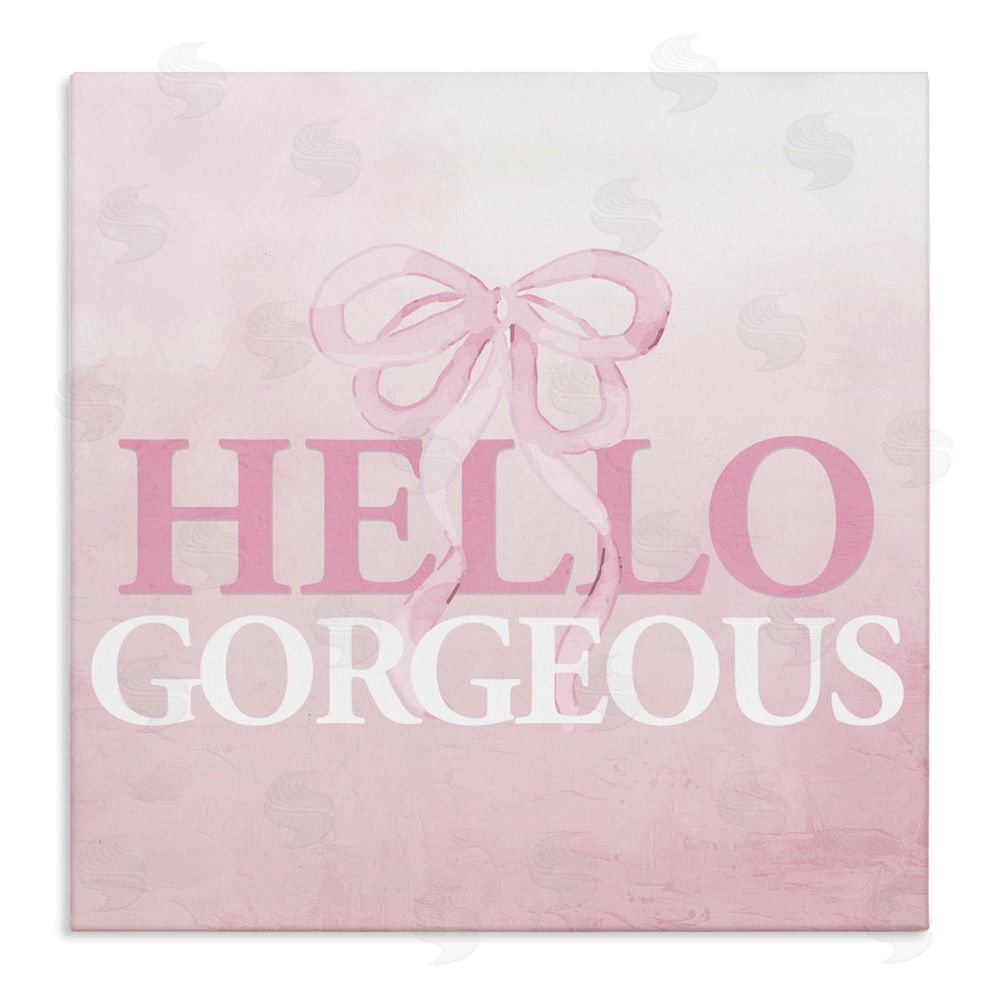 Kim Allen Feminine Hello Gorgeous Stretched Canvas Wall Art Print