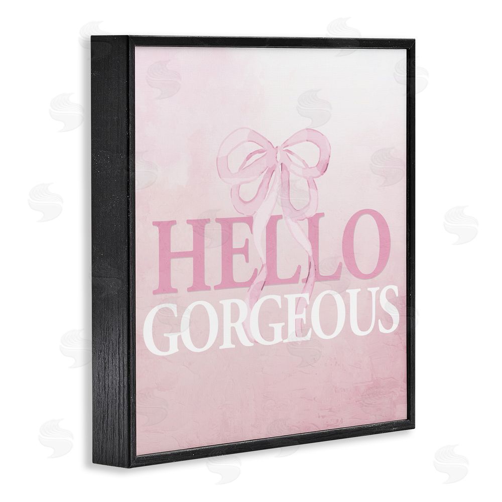 Kim Allen Feminine Hello Gorgeous Black Framed Giclee Print Wall Art