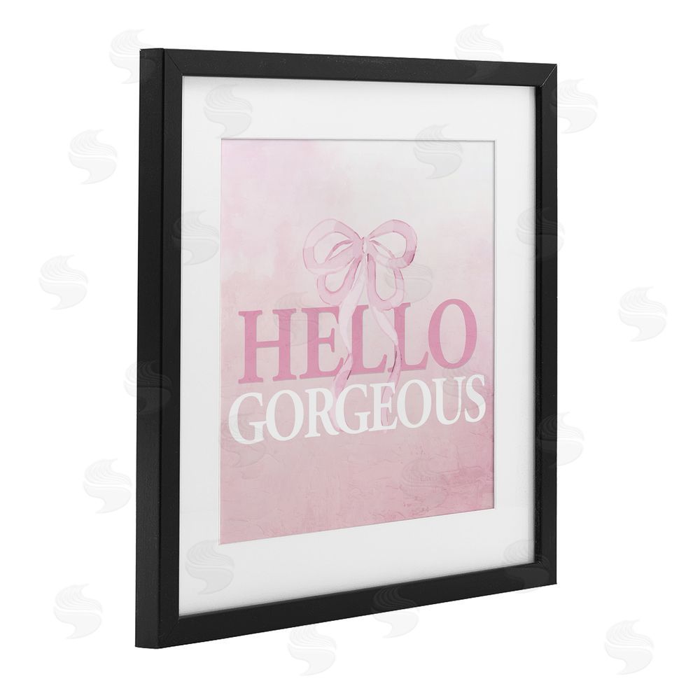 Kim Allen Feminine Hello Gorgeous Black Framed Print Under Glass Wall Art