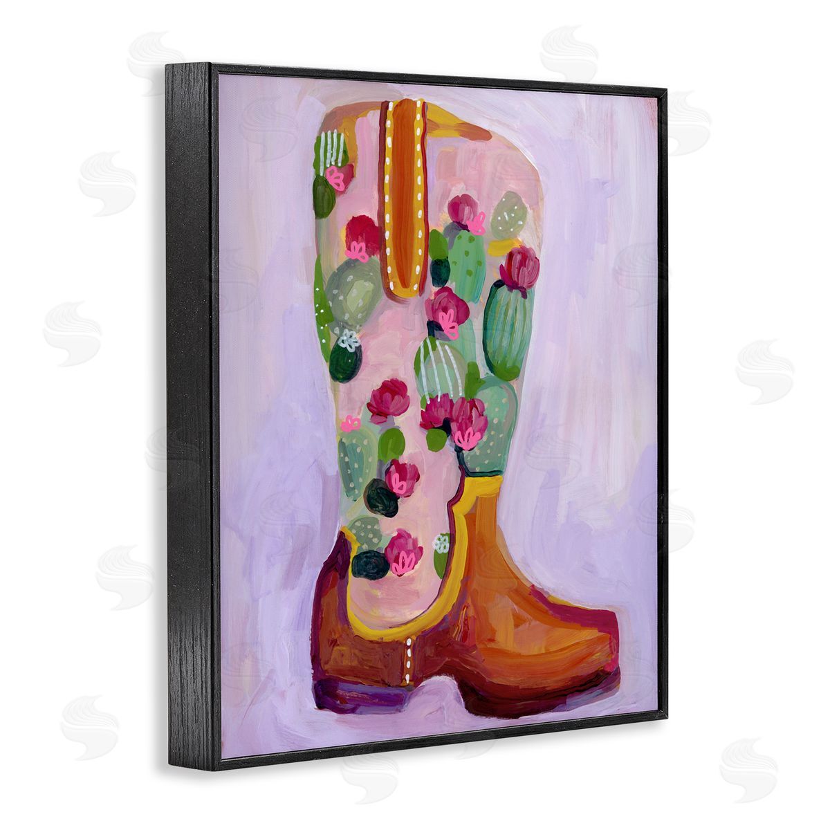 Ashley Davis Desert Day Dream Boots Black Framed Giclee Print Wall Art