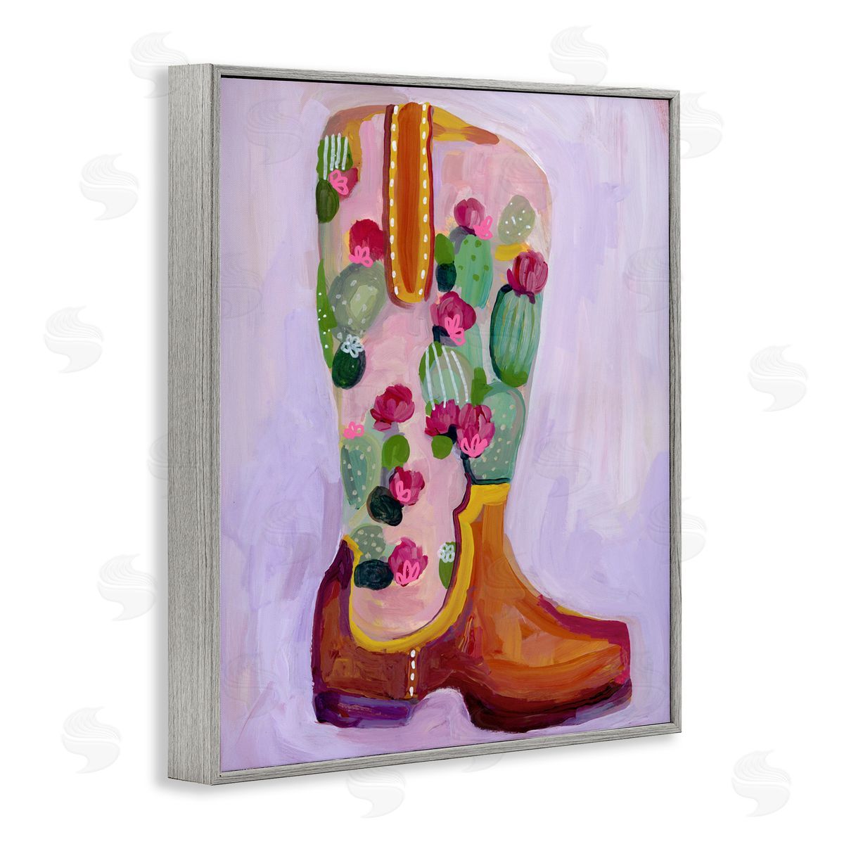 Ashley Davis Desert Day Dream Boots Gray Framed Giclee Print Wall Art