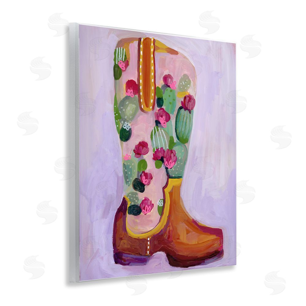 Ashley Davis Desert Day Dream Boots Wooden Wall Plaque Art Print