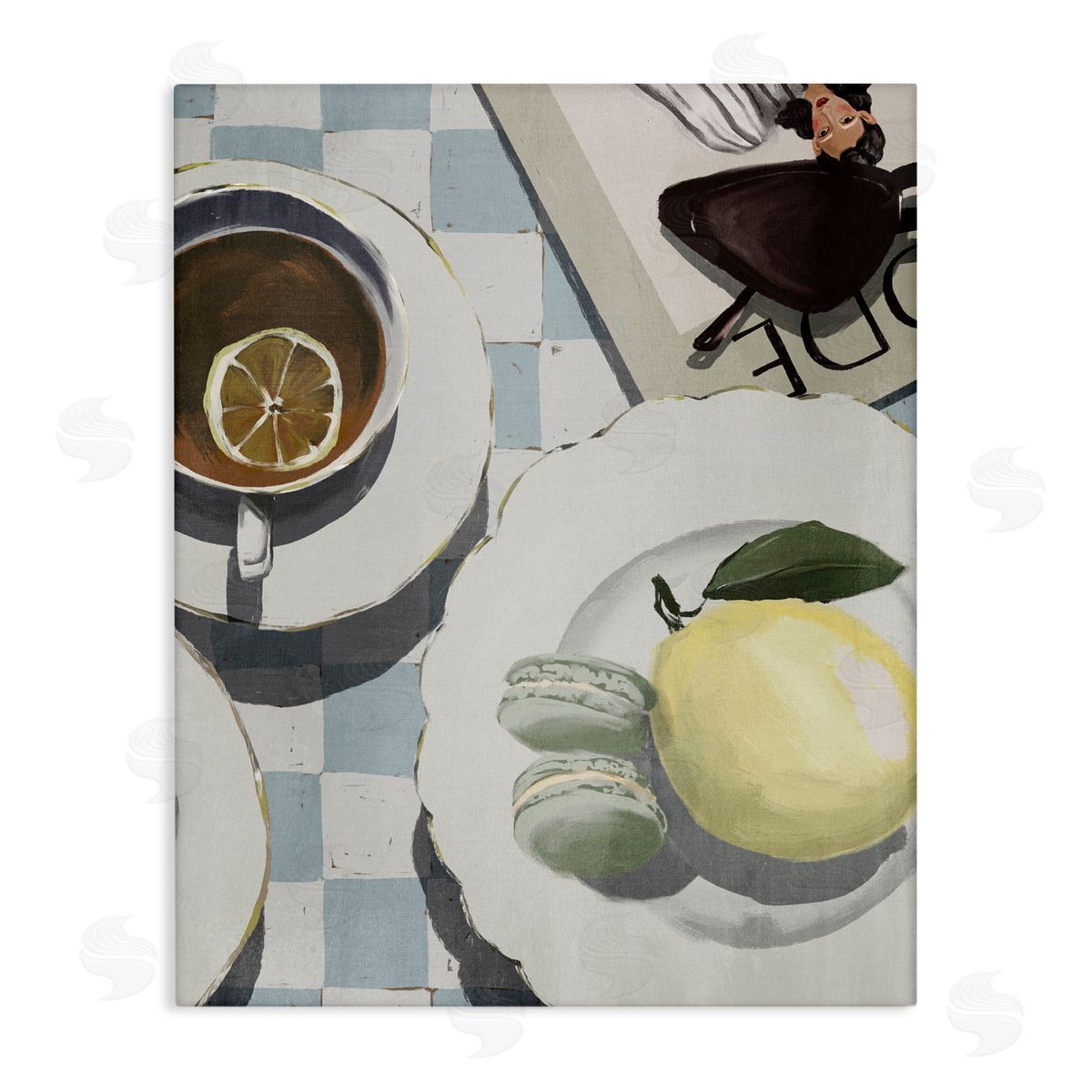 Anna Lischenko Italian Morning Coffee Tabletop Canvas Wall Art Print