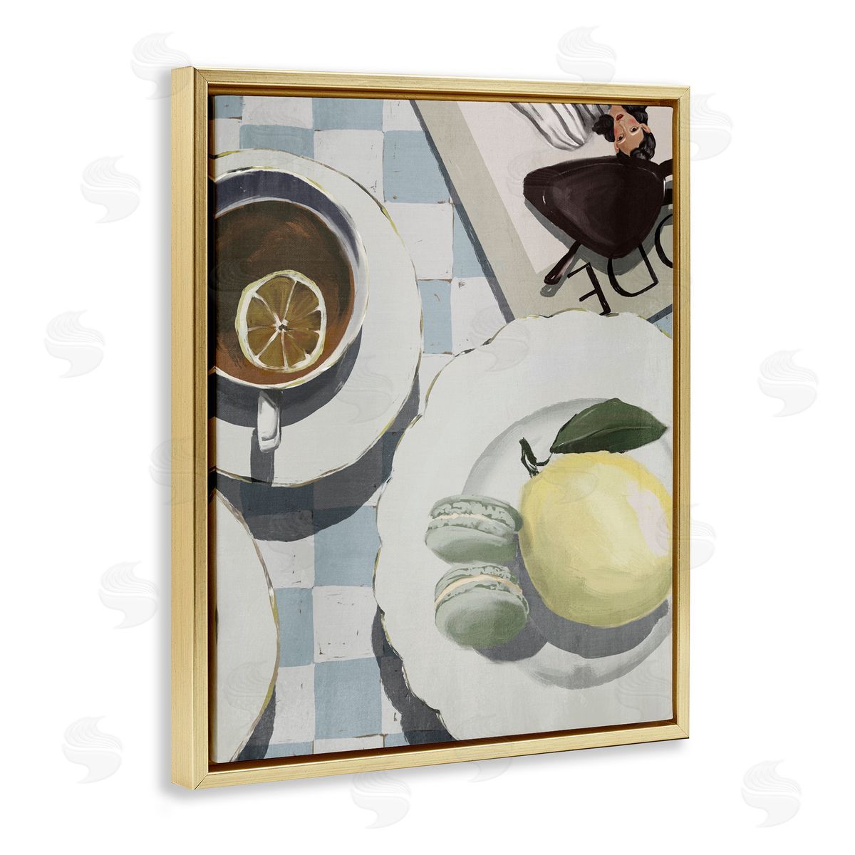 Anna Lischenko Italian Morning Coffee Tabletop Canvas Wall Art Print