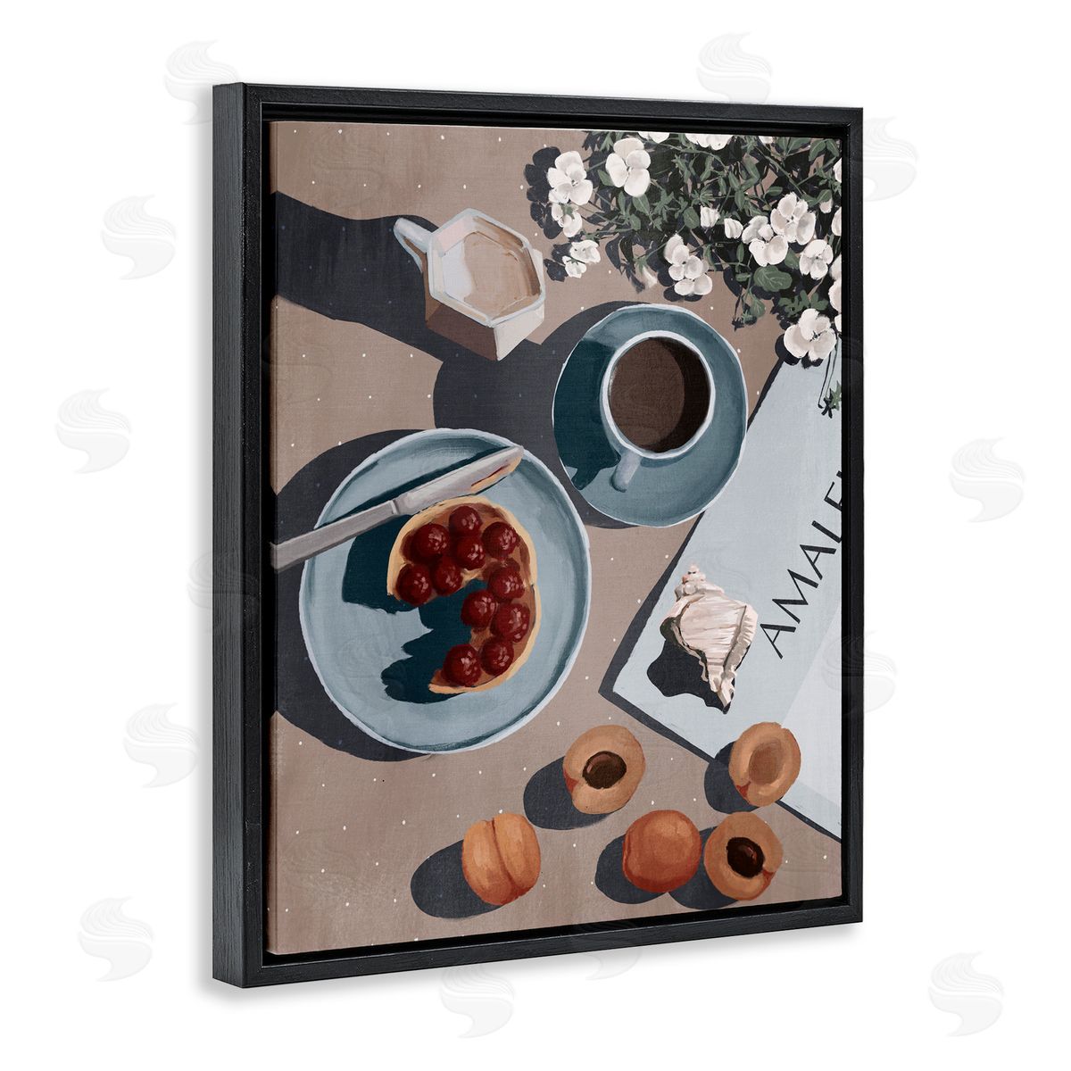 Anna Lischenko Morning Brunch Fruit & Coffee Canvas Wall Art Print