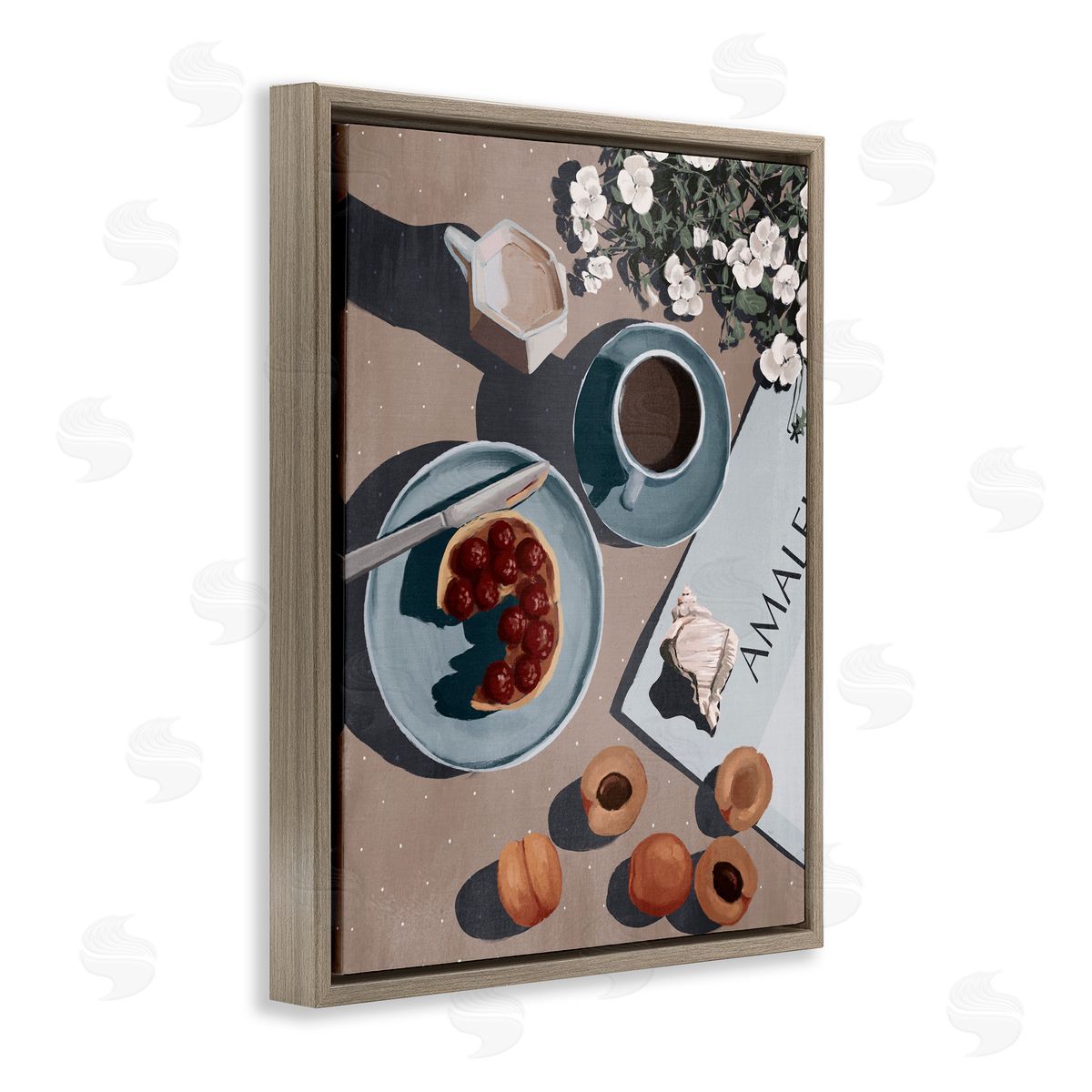 Anna Lischenko Morning Brunch Fruit & Coffee Canvas Wall Art Print