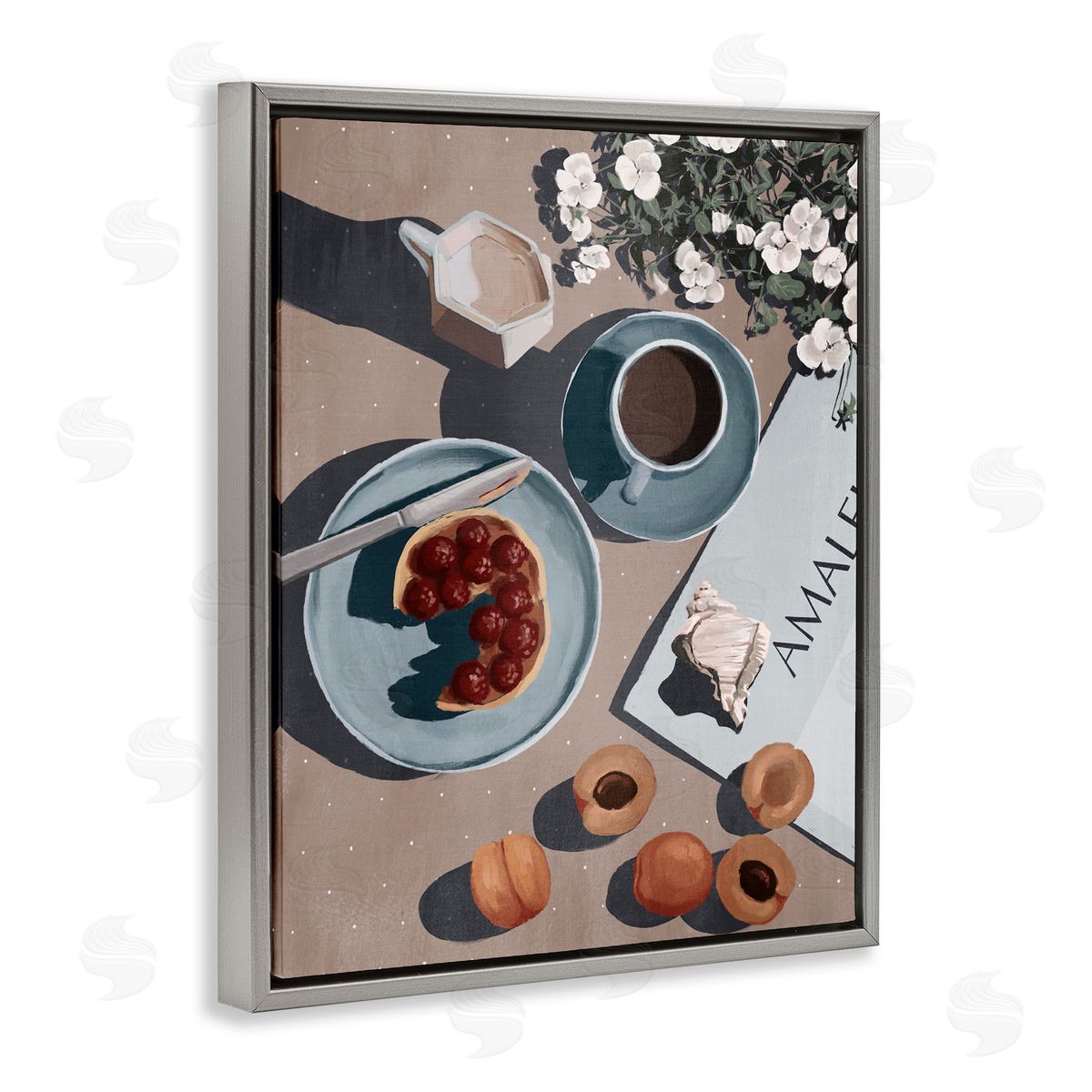 Anna Lischenko Morning Brunch Fruit & Coffee Canvas Wall Art Print