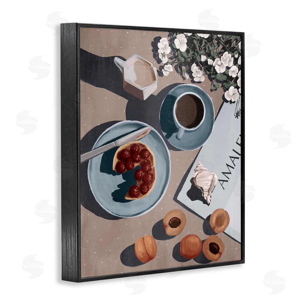 Anna Lischenko Morning Brunch Fruit & Coffee Canvas Wall Art Print