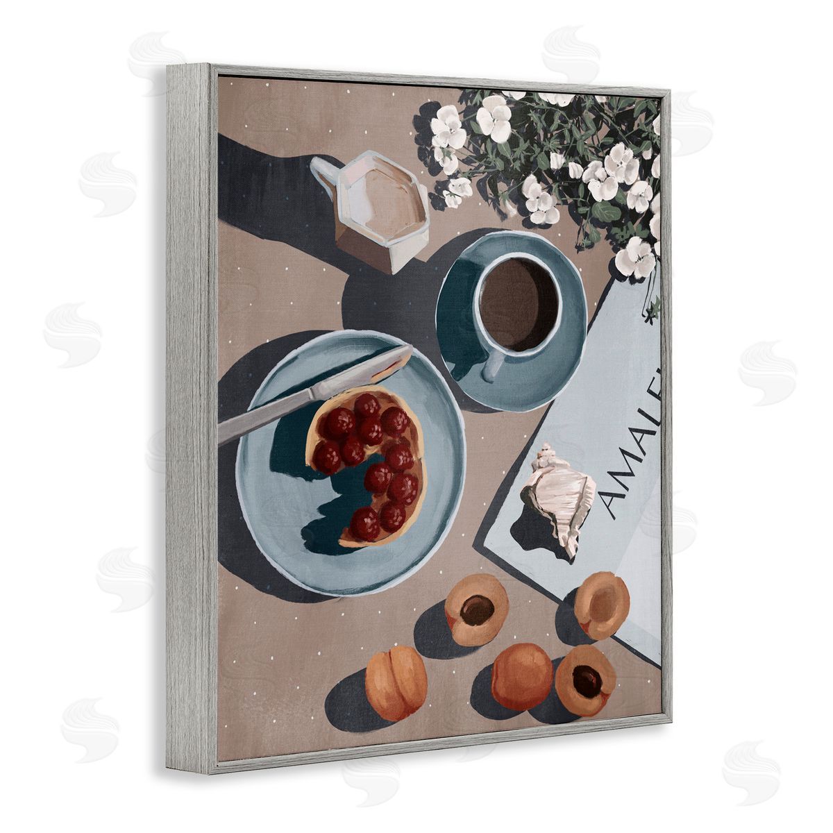Anna Lischenko Morning Brunch Fruit & Coffee Canvas Wall Art Print