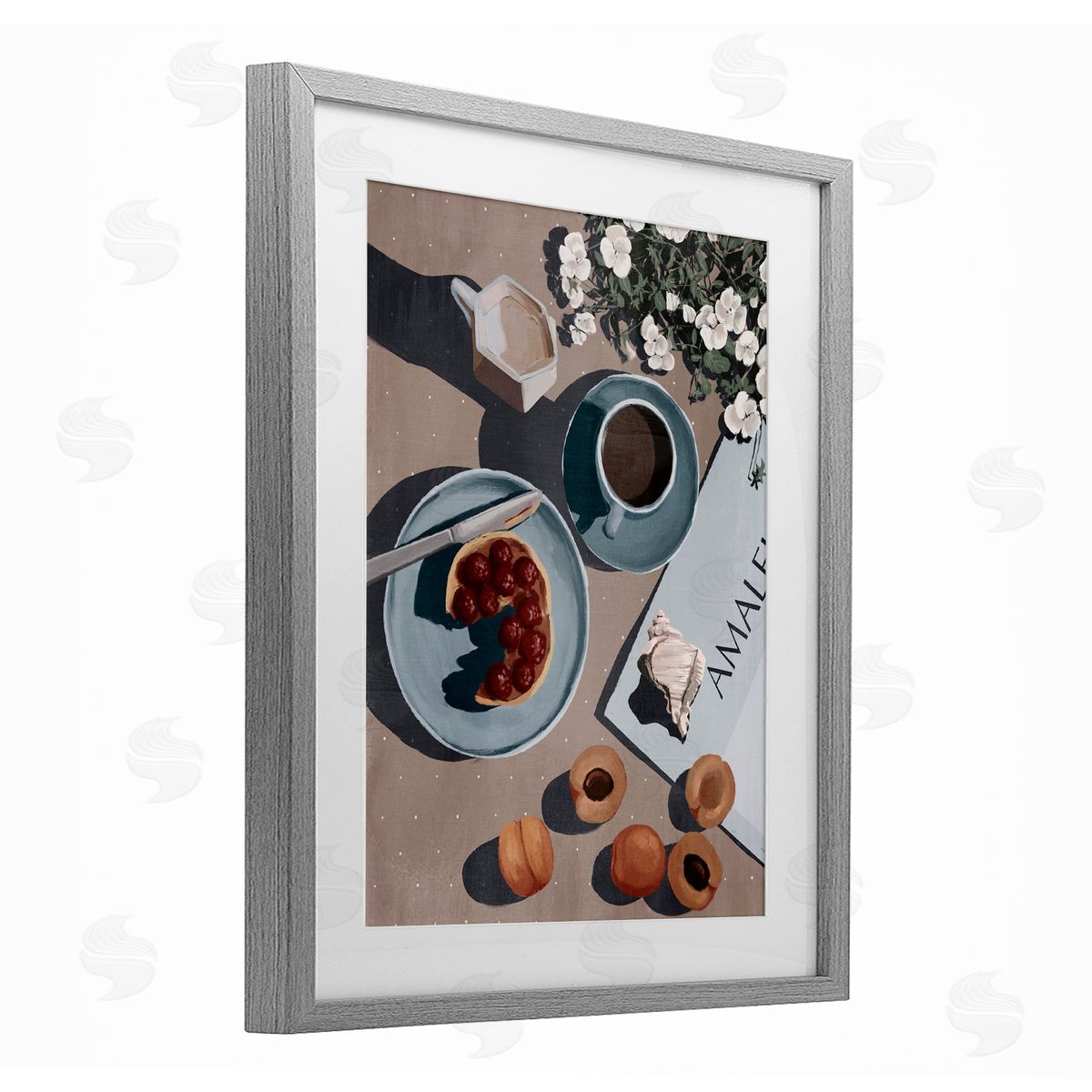 Anna Lischenko Morning Brunch Fruit & Coffee Canvas Wall Art Print