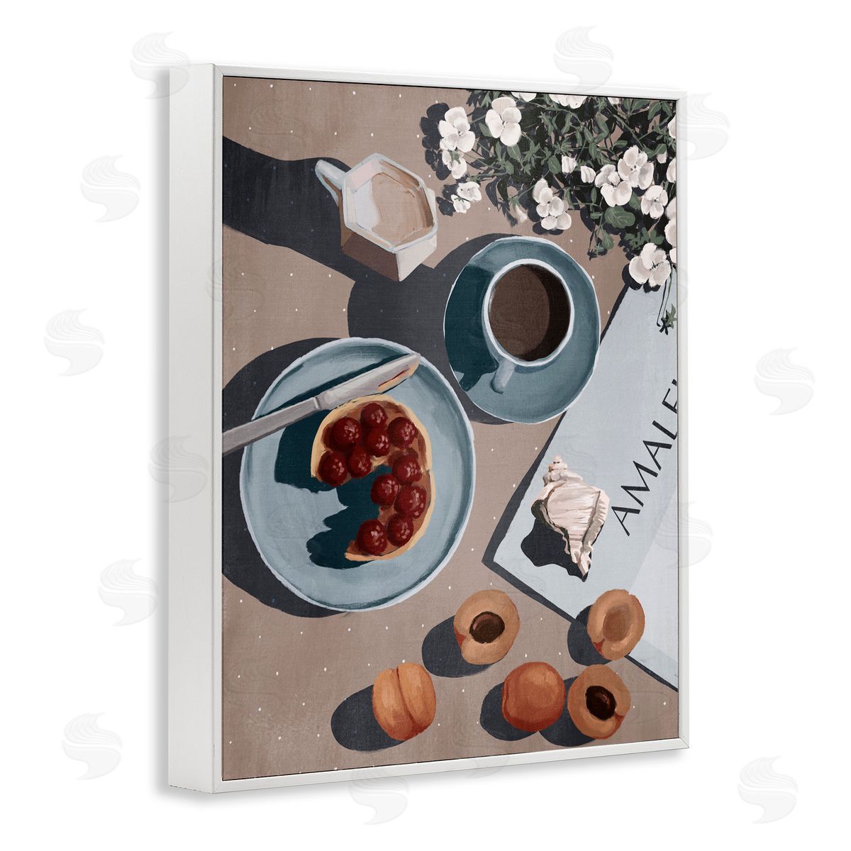 Anna Lischenko Morning Brunch Fruit & Coffee Canvas Wall Art Print