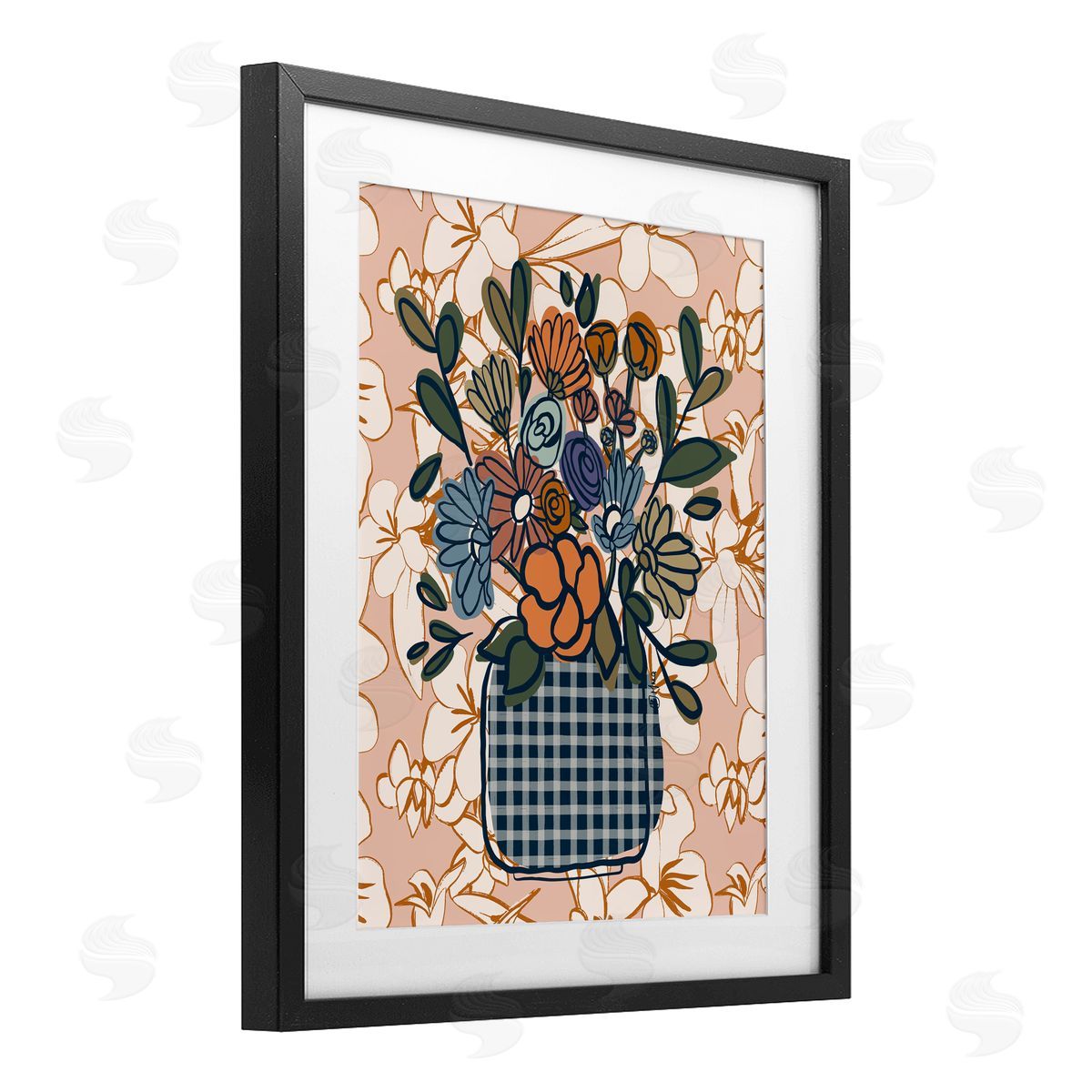 Beki Marquardt Little Garden Flower Bouquet Canvas Wall Art Print