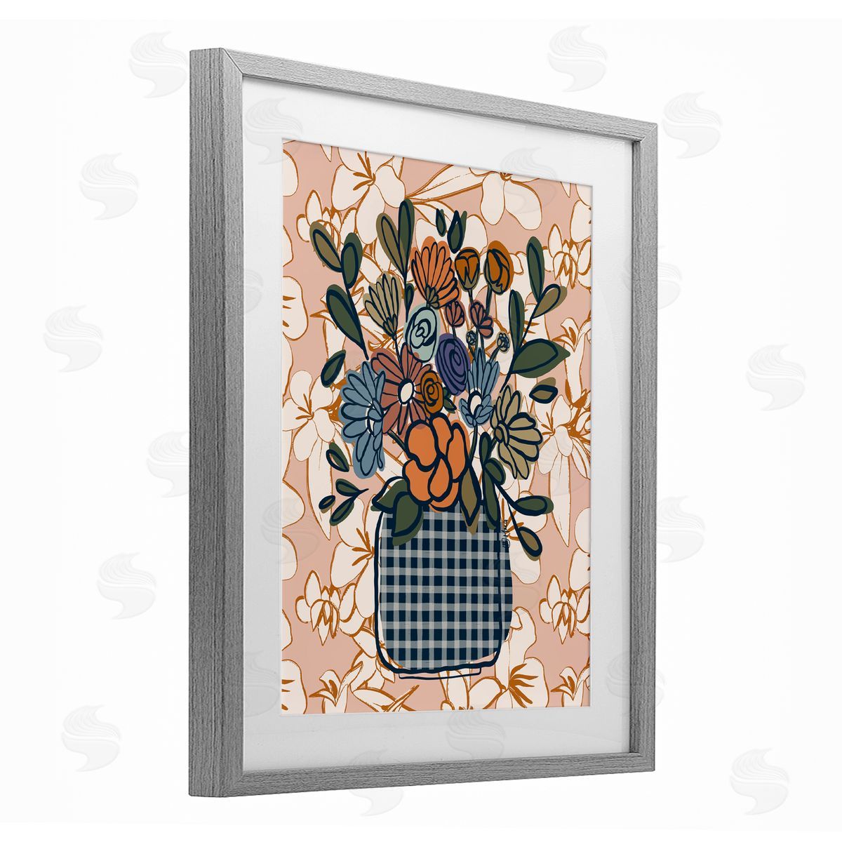 Beki Marquardt Little Garden Flower Bouquet Canvas Wall Art Print