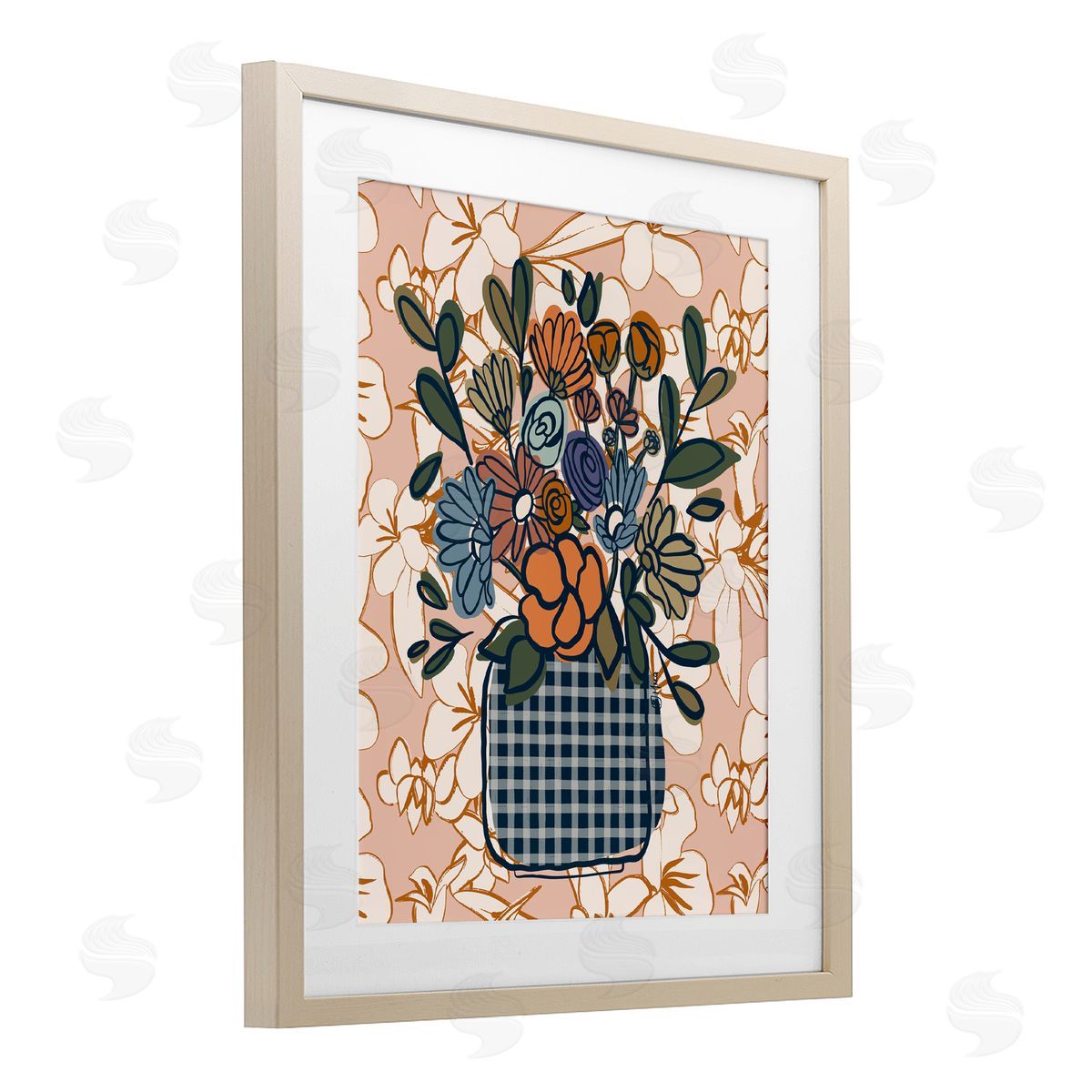 Beki Marquardt Little Garden Flower Bouquet Canvas Wall Art Print