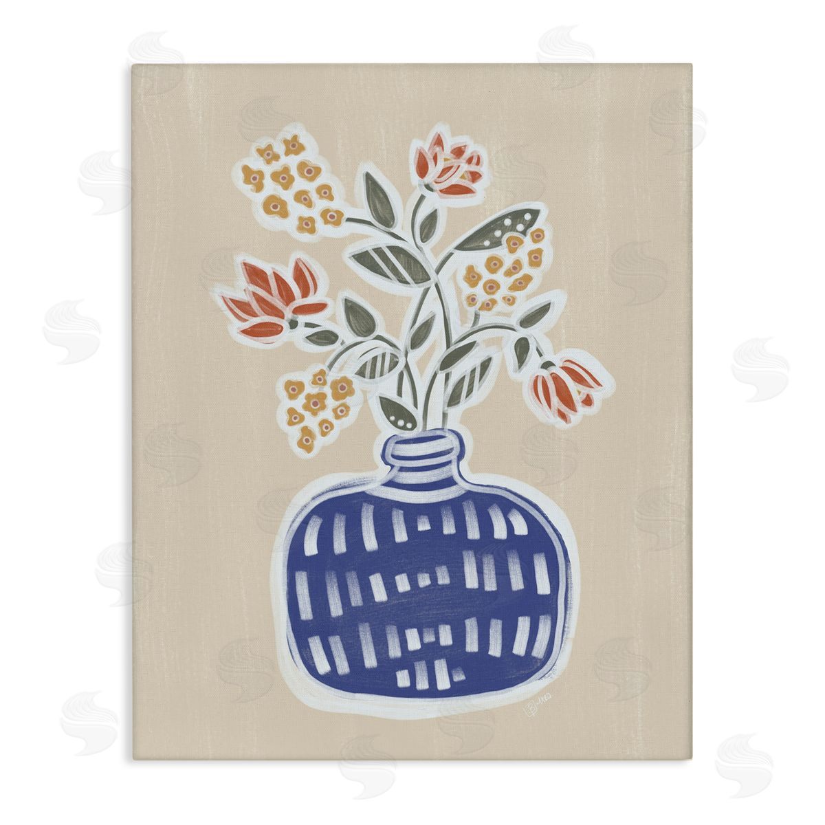 Beki Marquardt Lucy Flower Bouquet Canvas Wall Art Print