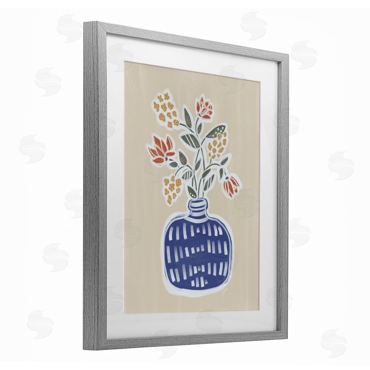 Beki Marquardt Lucy Flower Bouquet Canvas Wall Art Print