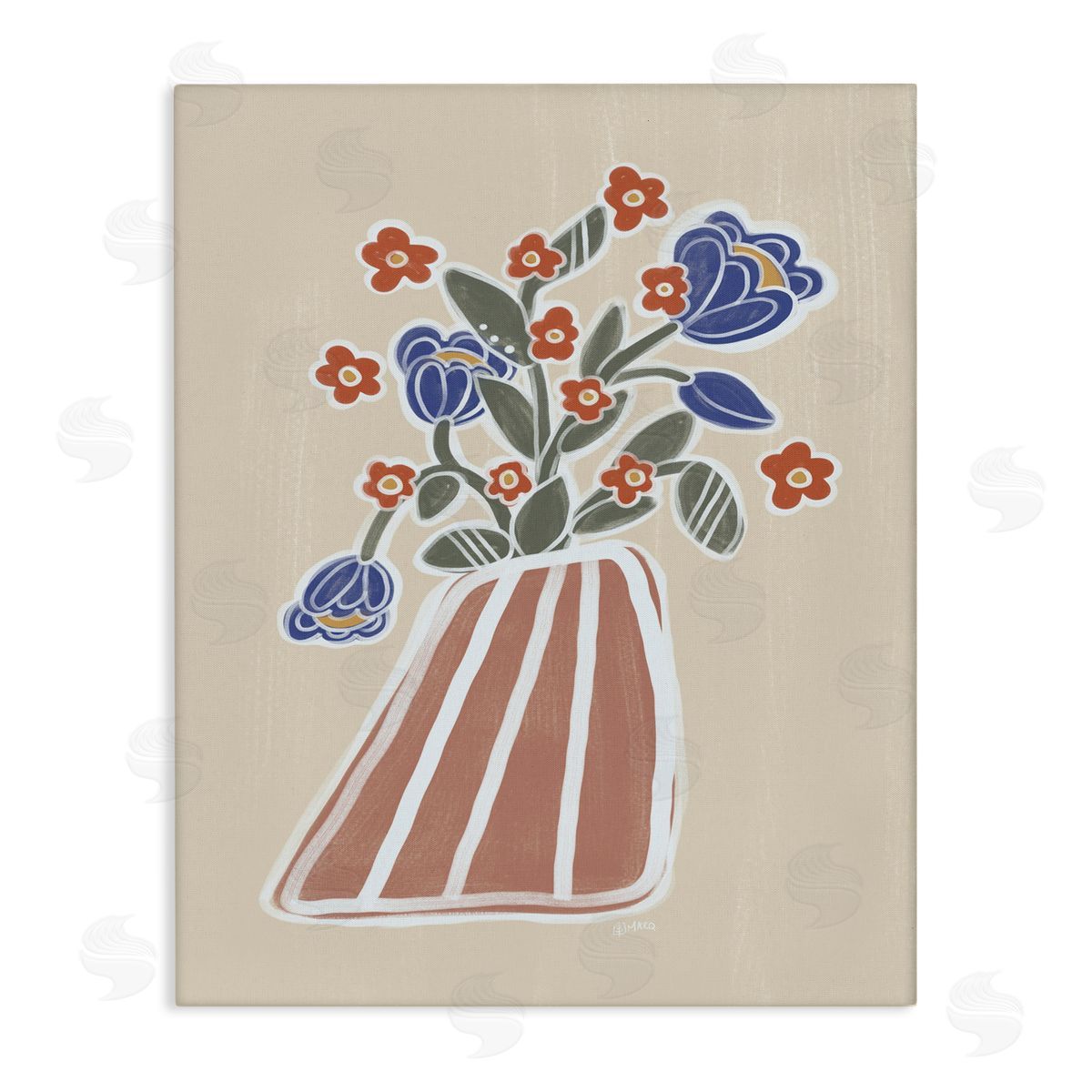 Beki Marquardt Helene Flower Bouquet Canvas Wall Art Print