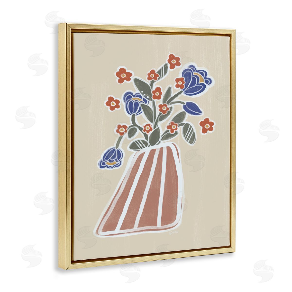 Beki Marquardt Helene Flower Bouquet Canvas Wall Art Print