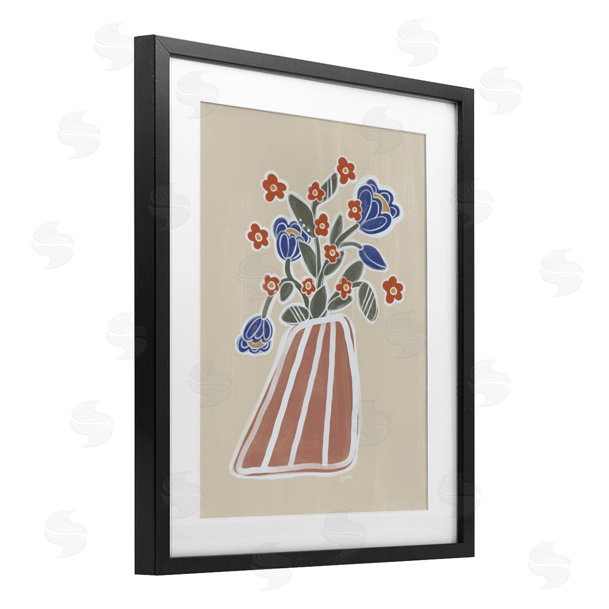 Beki Marquardt Helene Flower Bouquet Canvas Wall Art Print