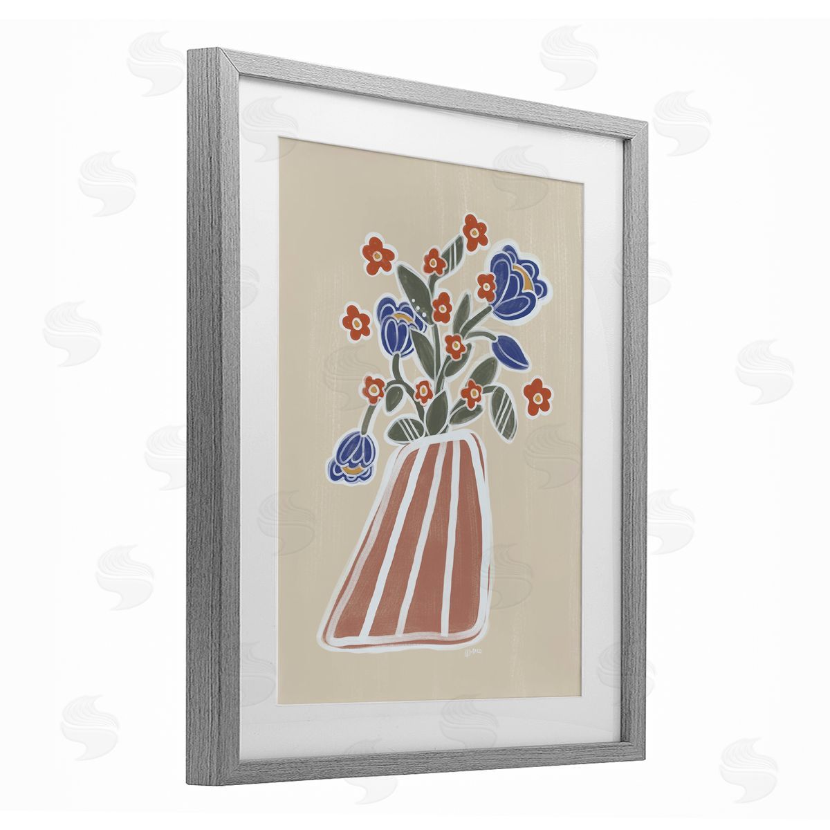 Beki Marquardt Helene Flower Bouquet Canvas Wall Art Print