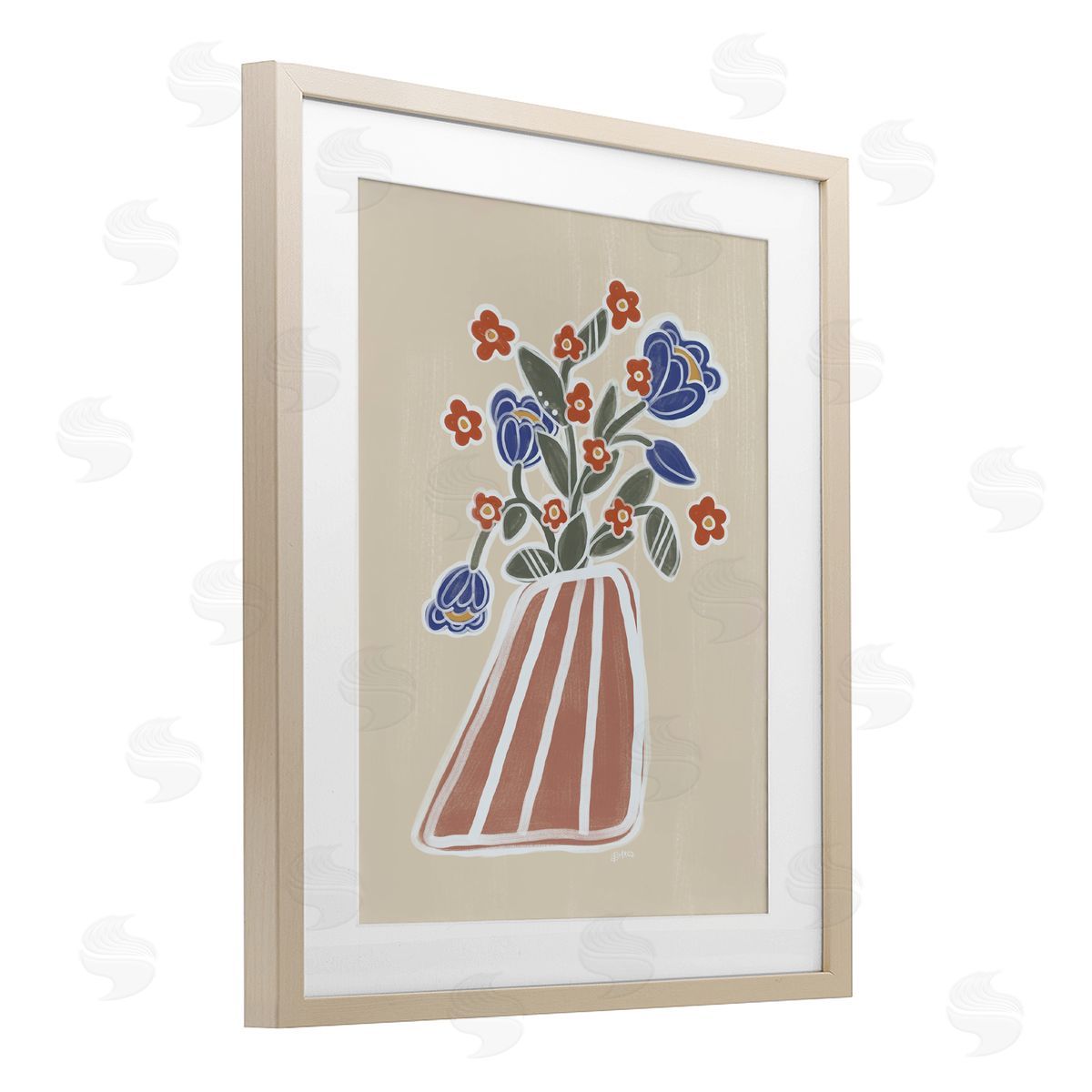 Beki Marquardt Helene Flower Bouquet Canvas Wall Art Print