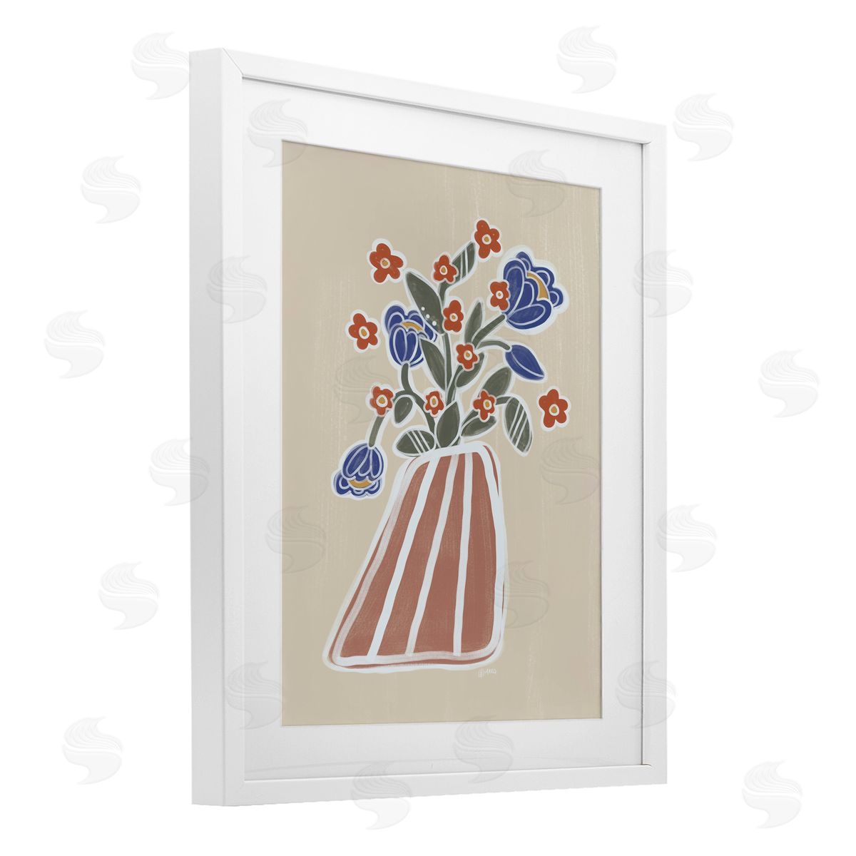 Beki Marquardt Helene Flower Bouquet Canvas Wall Art Print