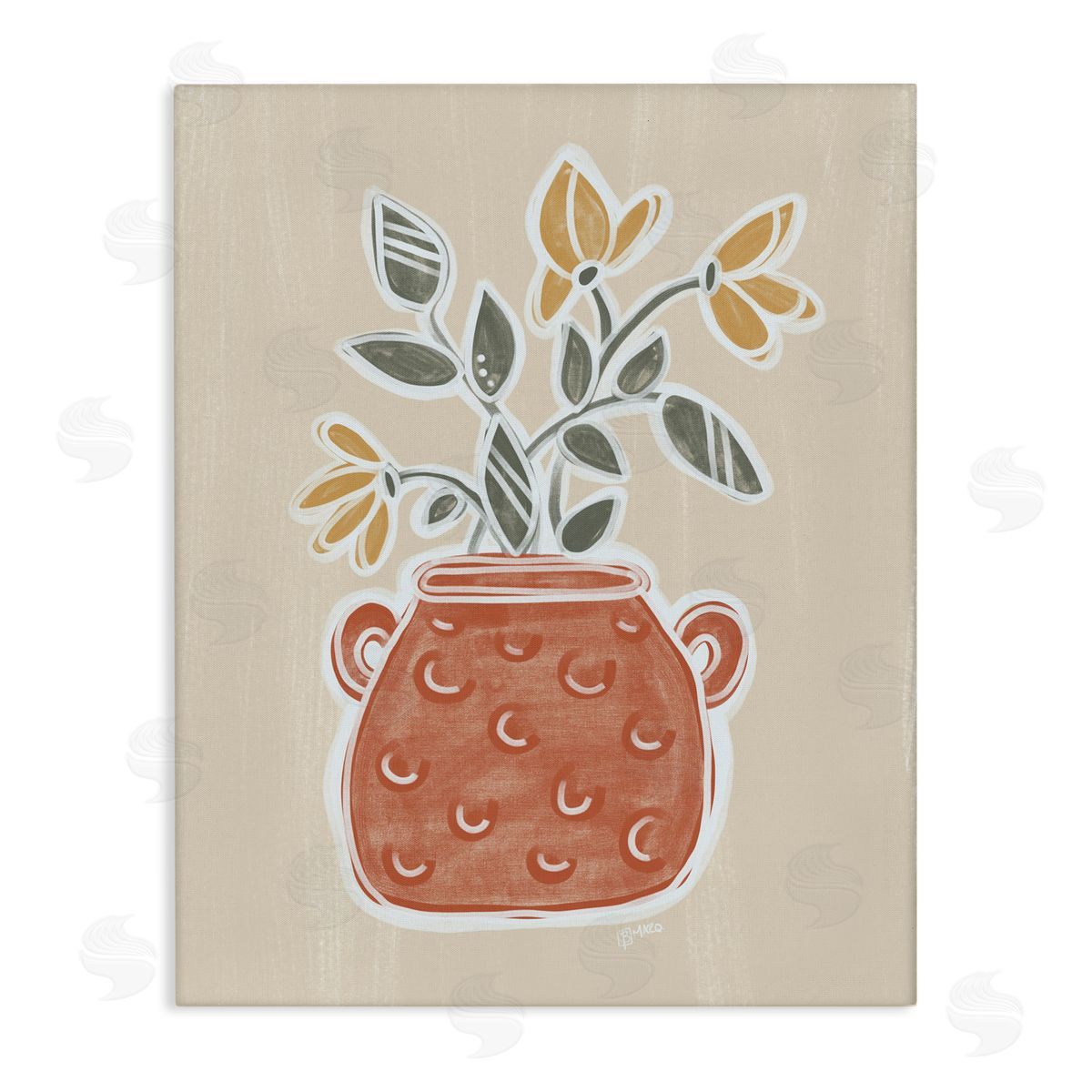 Beki Marquardt Clarence Flower Bouquet Canvas Wall Art Print