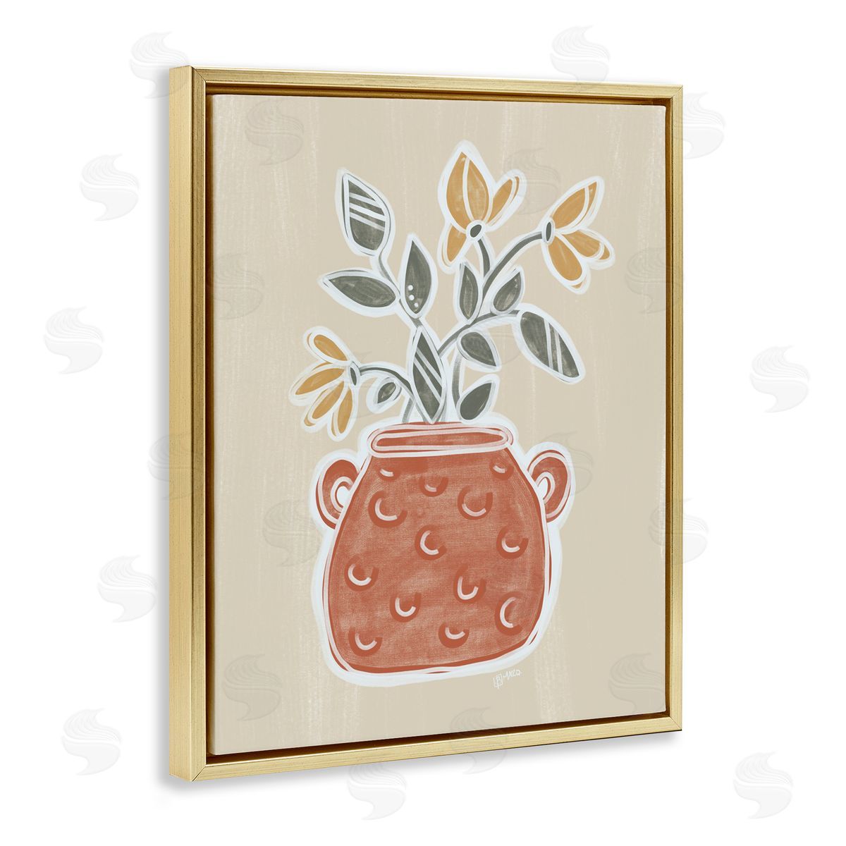 Beki Marquardt Clarence Flower Bouquet Canvas Wall Art Print