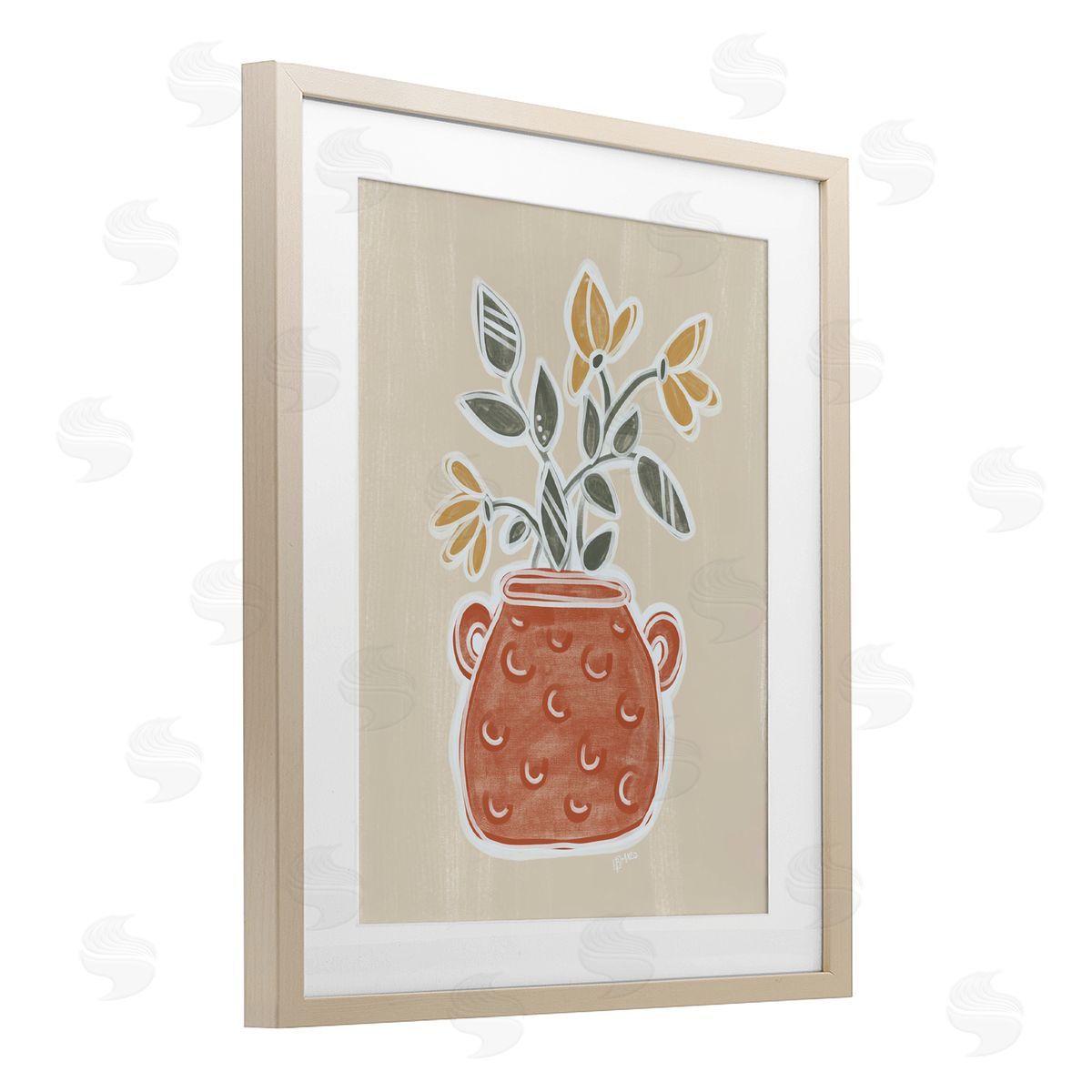 Beki Marquardt Clarence Flower Bouquet Canvas Wall Art Print