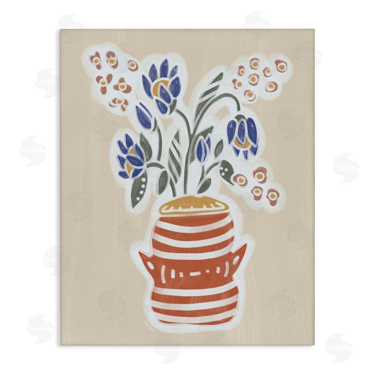 Beki Marquardt Genevieve Flower Bouquet Canvas Wall Art Print
