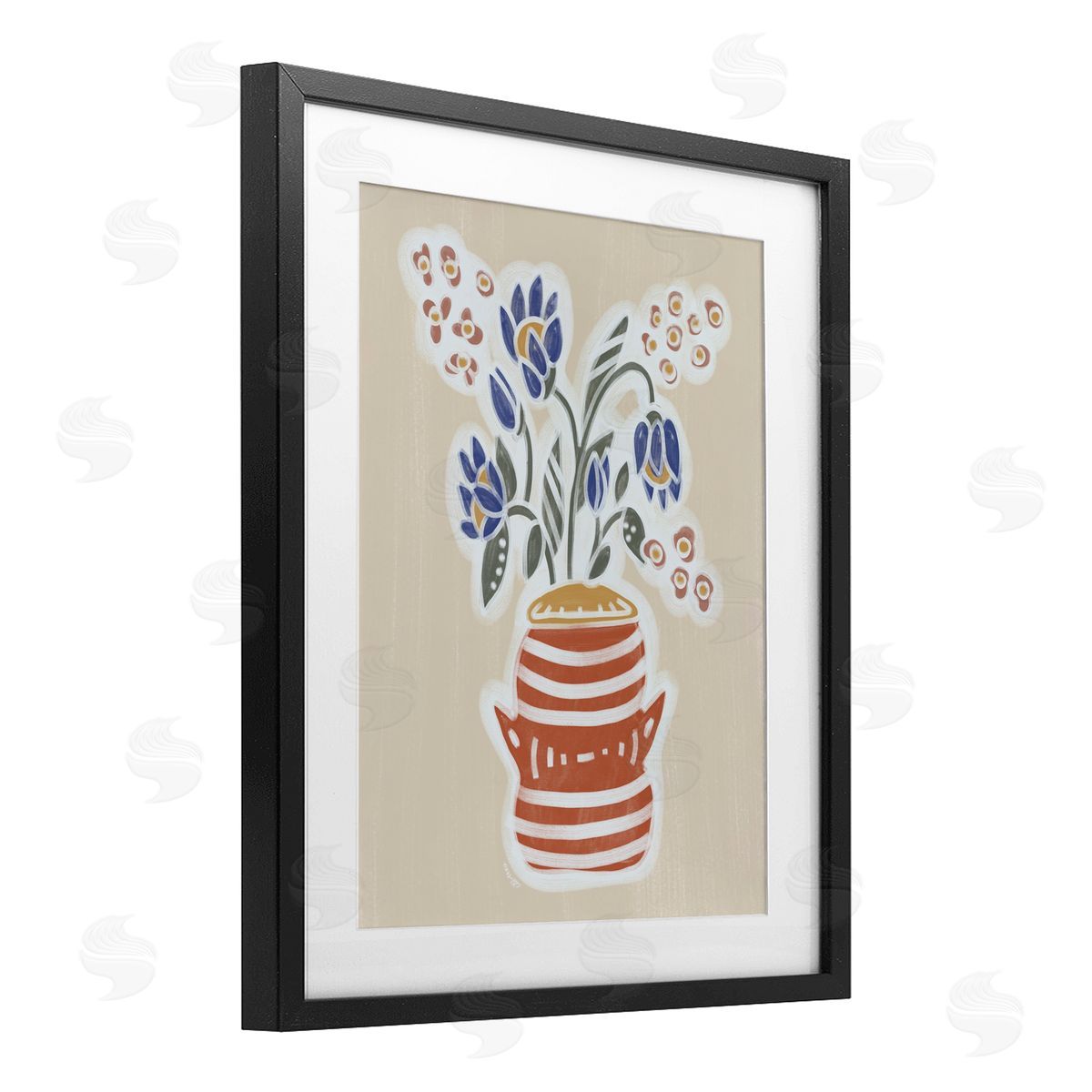 Beki Marquardt Genevieve Flower Bouquet Canvas Wall Art Print