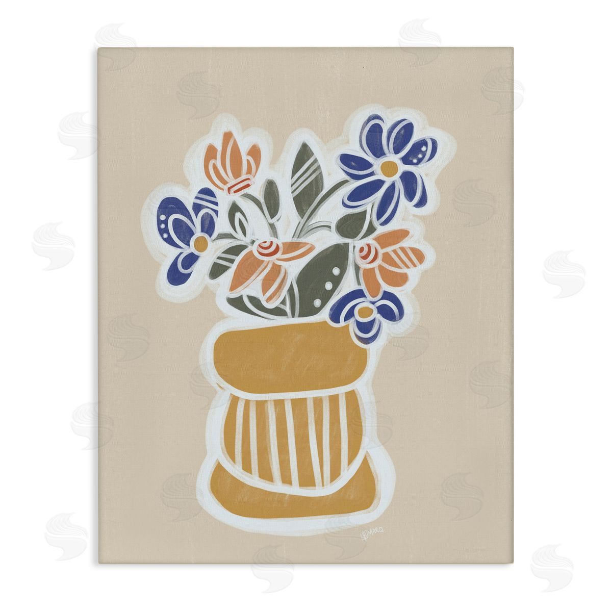Beki Marquardt Arria Flower Bouquet Canvas Wall Art Print