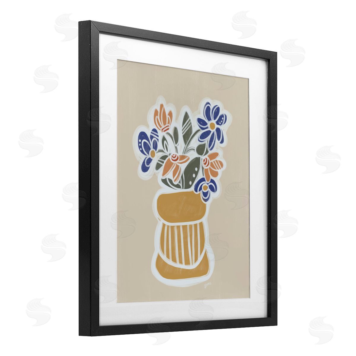 Beki Marquardt Arria Flower Bouquet Canvas Wall Art Print
