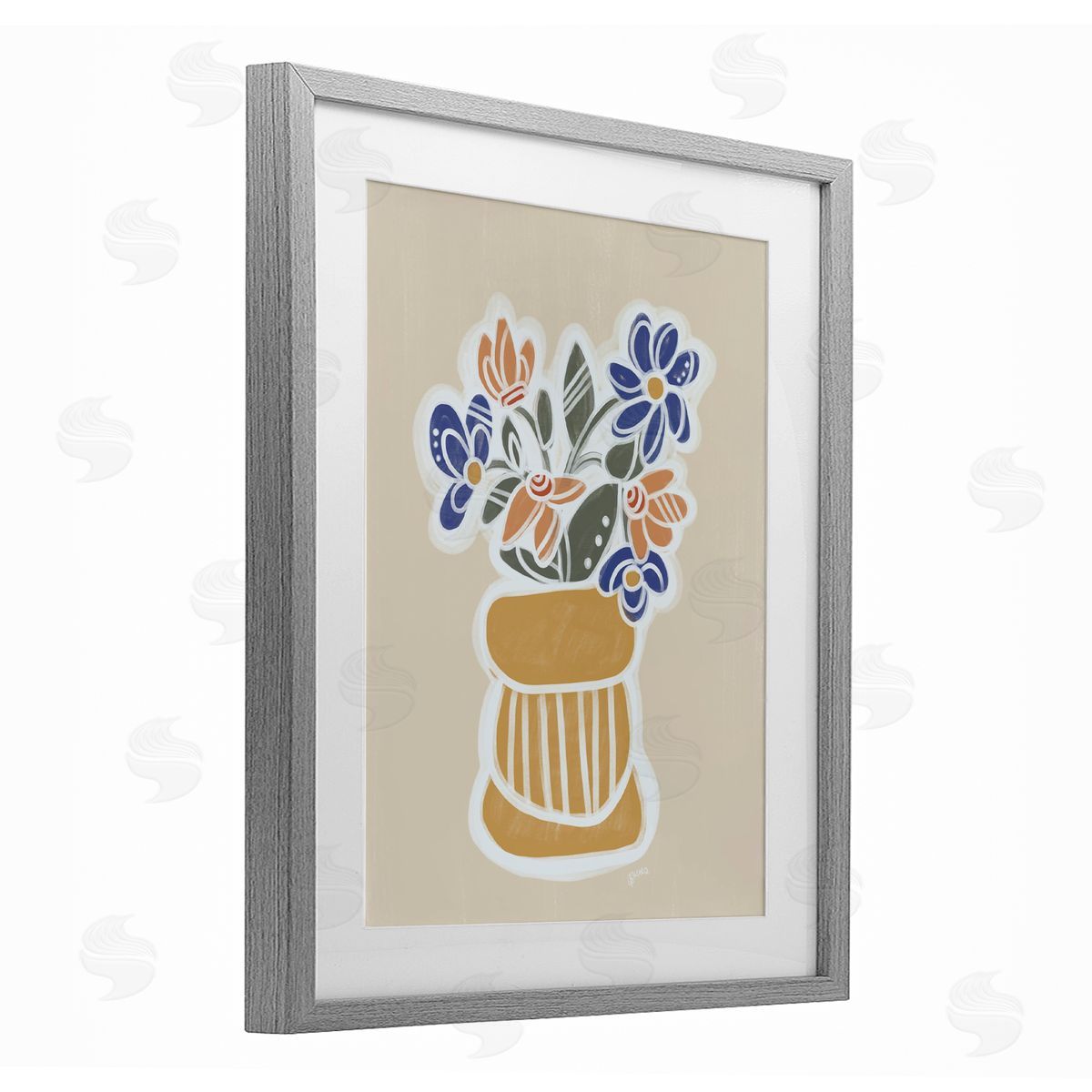 Beki Marquardt Arria Flower Bouquet Canvas Wall Art Print