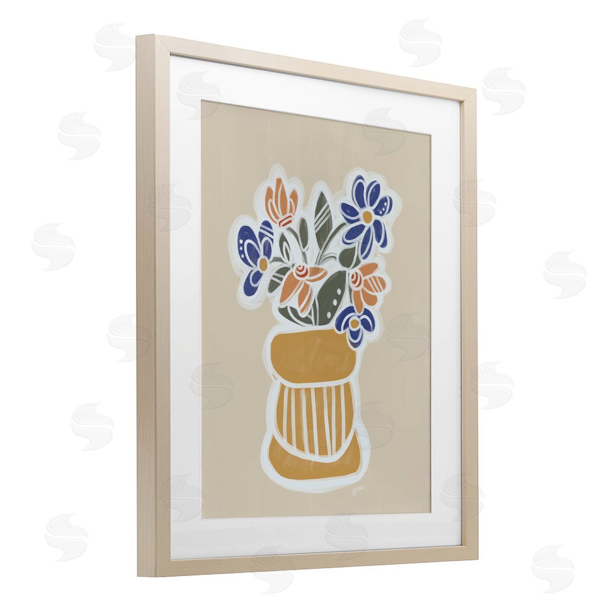 Beki Marquardt Arria Flower Bouquet Canvas Wall Art Print