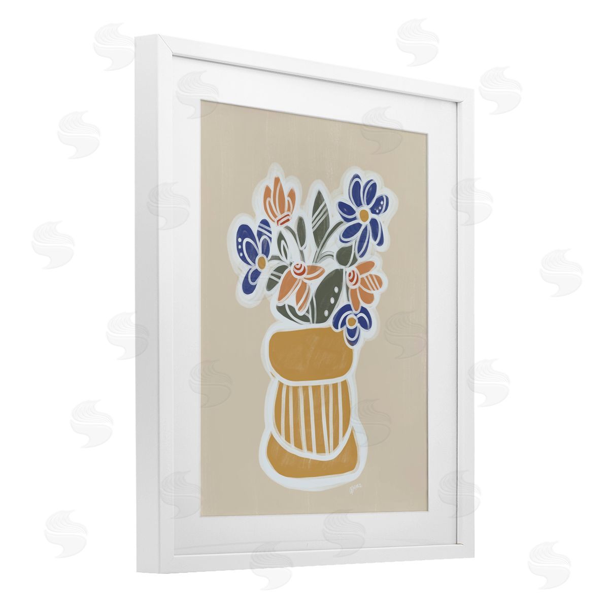 Beki Marquardt Arria Flower Bouquet Canvas Wall Art Print